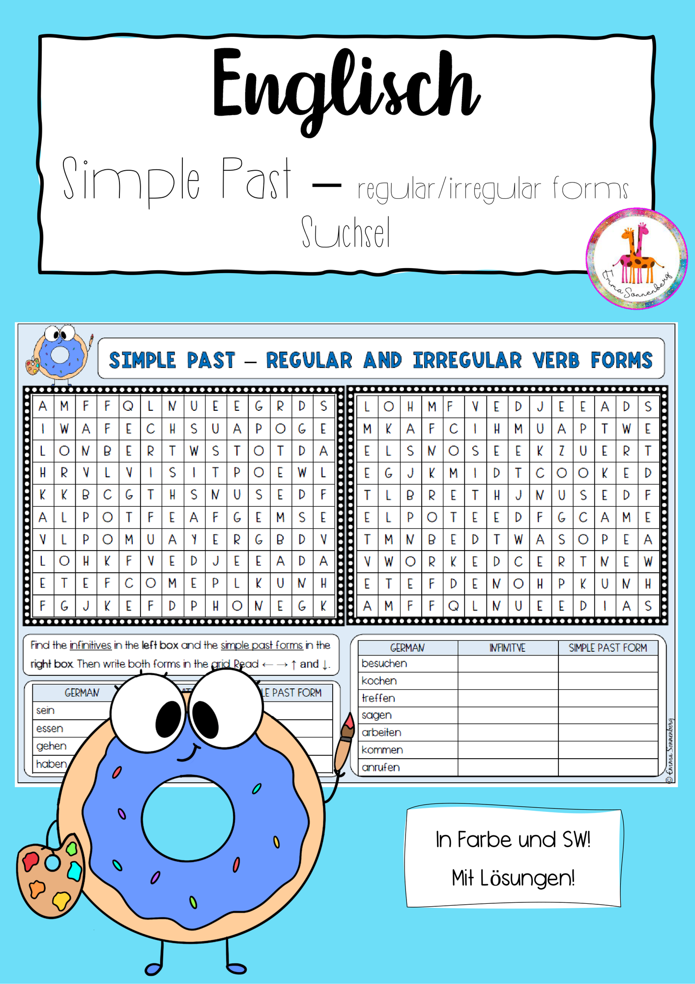 Suchsel - Simple Past (regular and irregular verb forms