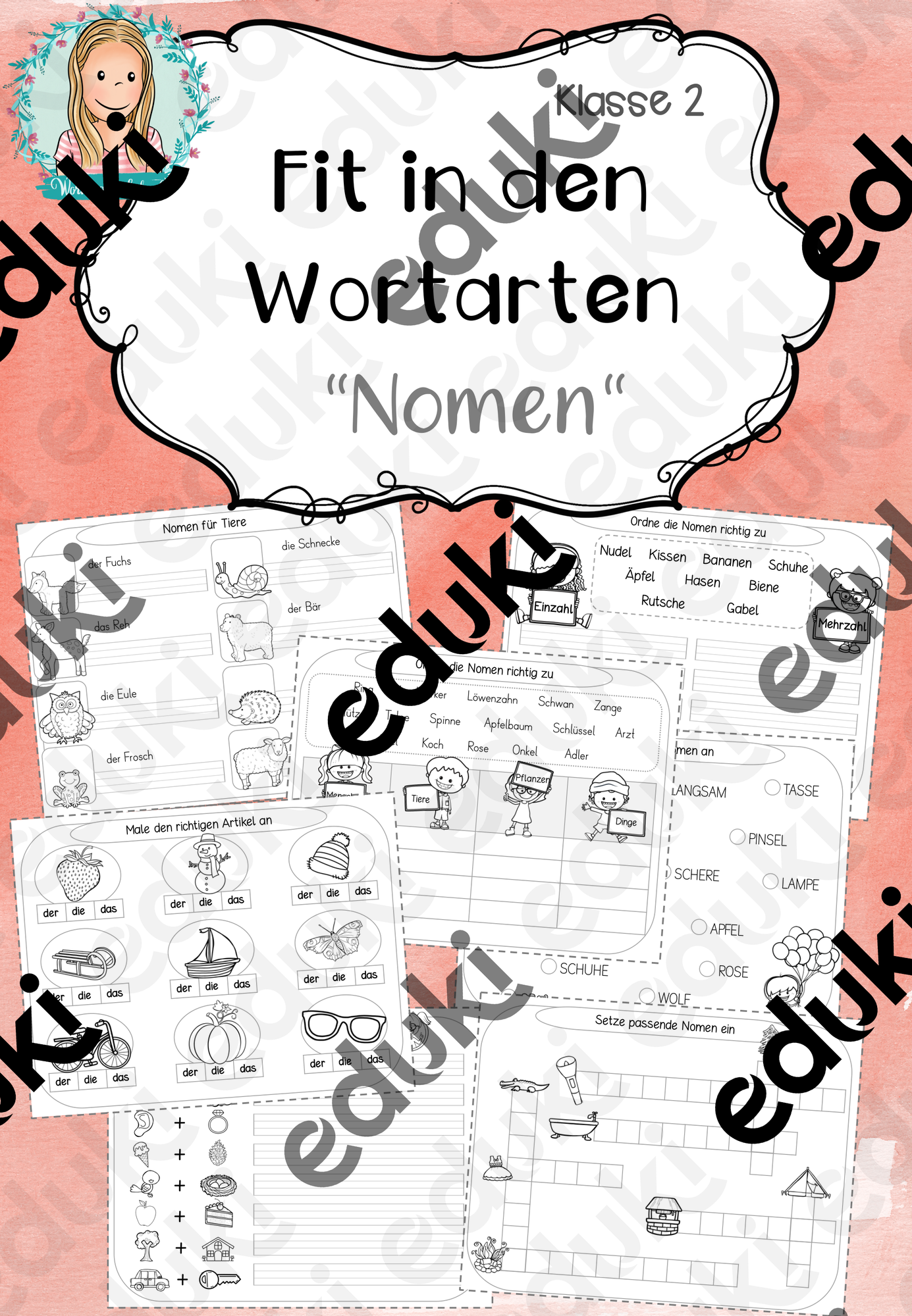 Fit in den Wortarten: Nomen (Klasse 2) – Unterrichtsmaterial im Fach