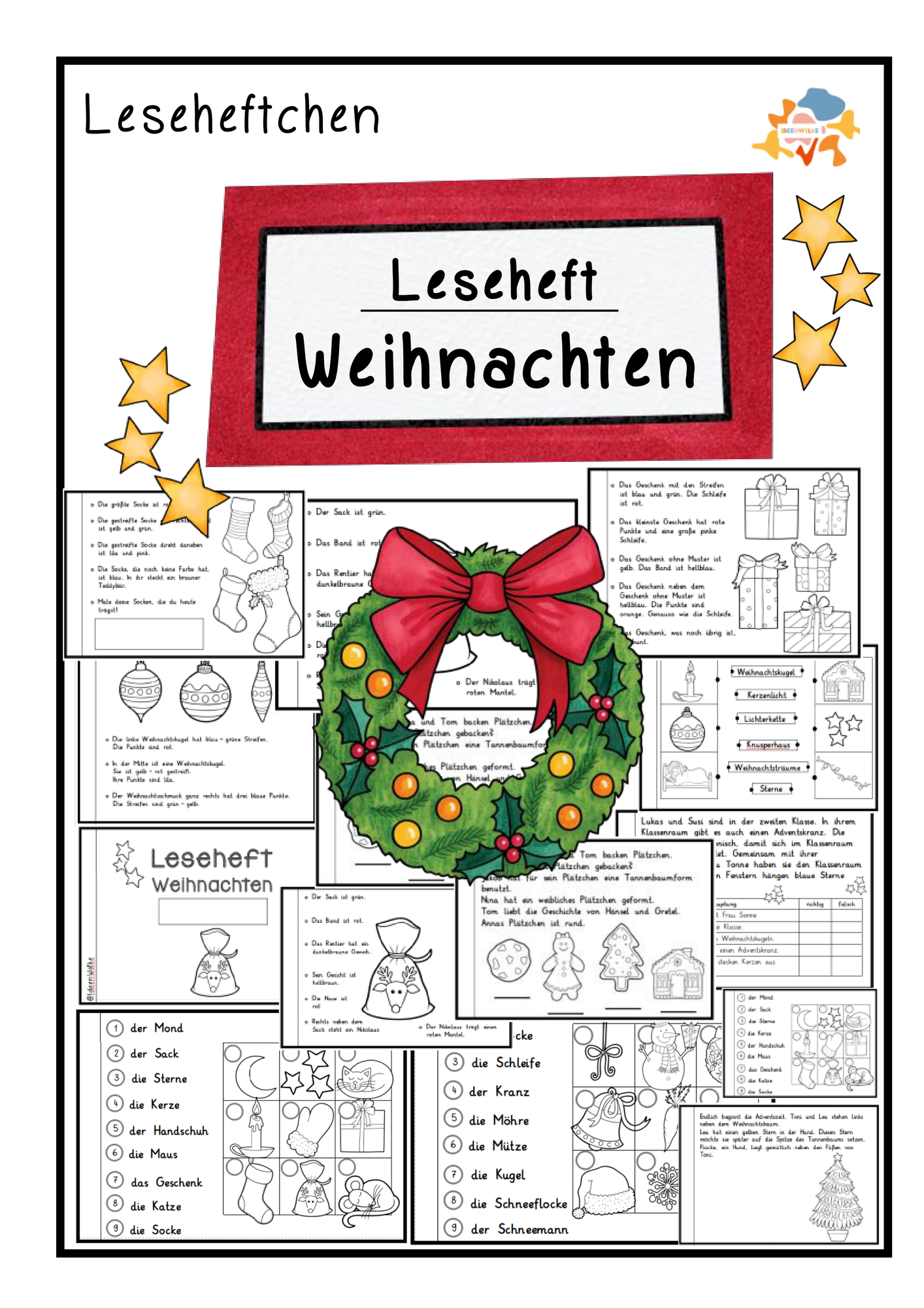 Leseheft- Weihnachten – Unterrichtsmaterial in den Fächern