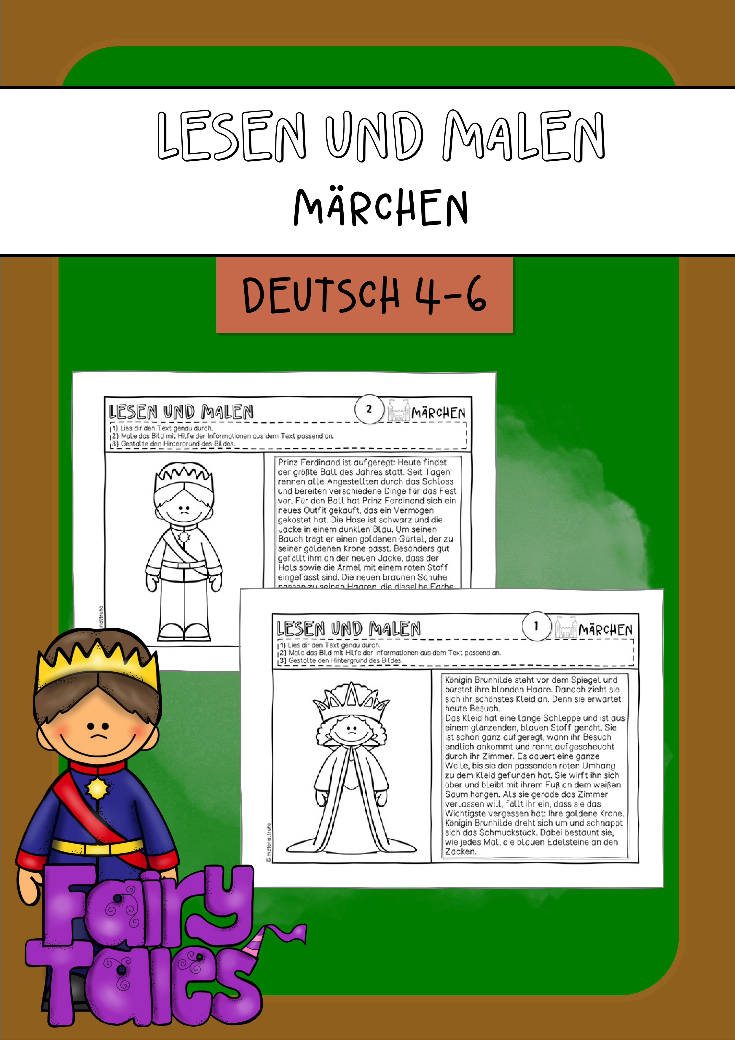Lesen und Malen *Märchen* – Unterrichtsmaterial im Fach Deutsch
