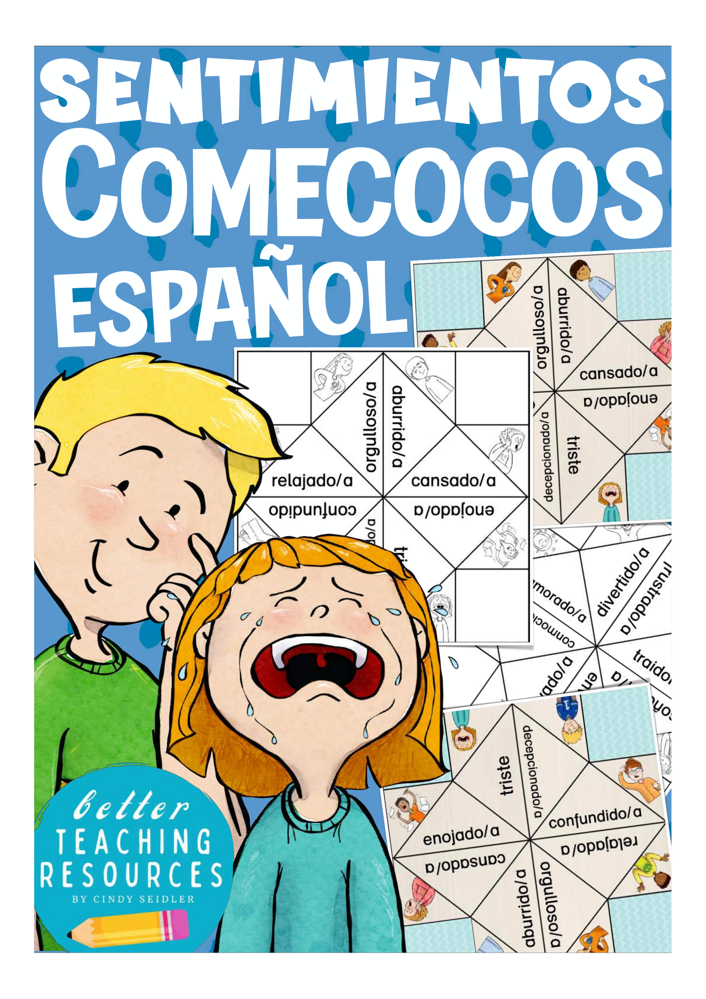 spielzeug spanisch sentimientos (Gefühle) comecocos Spiel Spanisch – Unterrichtsmaterial