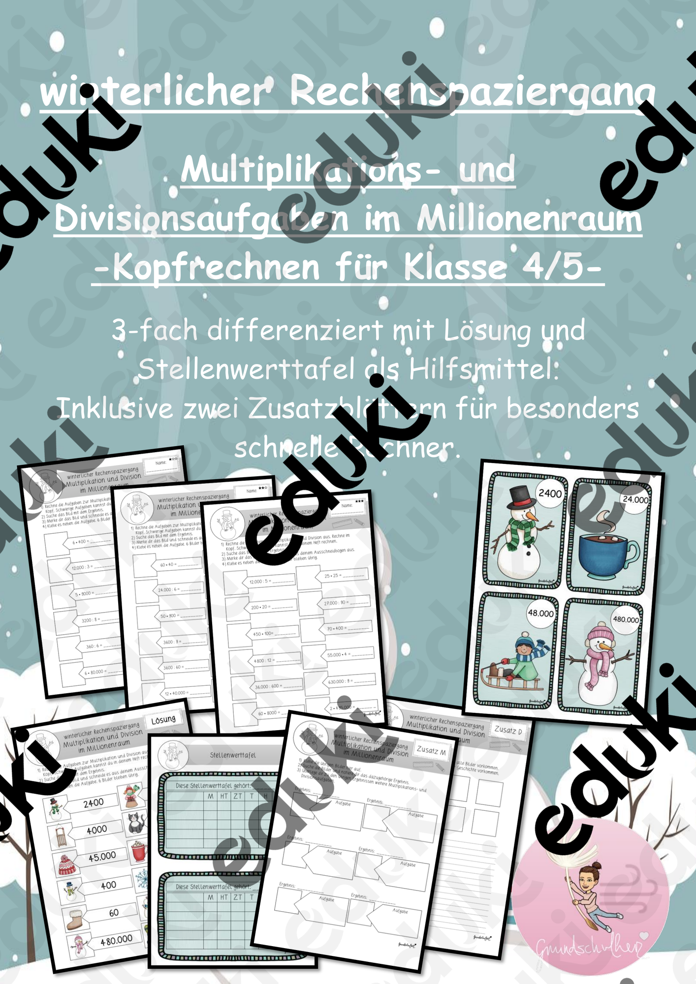 Rechenspaziergang Multiplikation und Division im Kopf im Millionenraum
