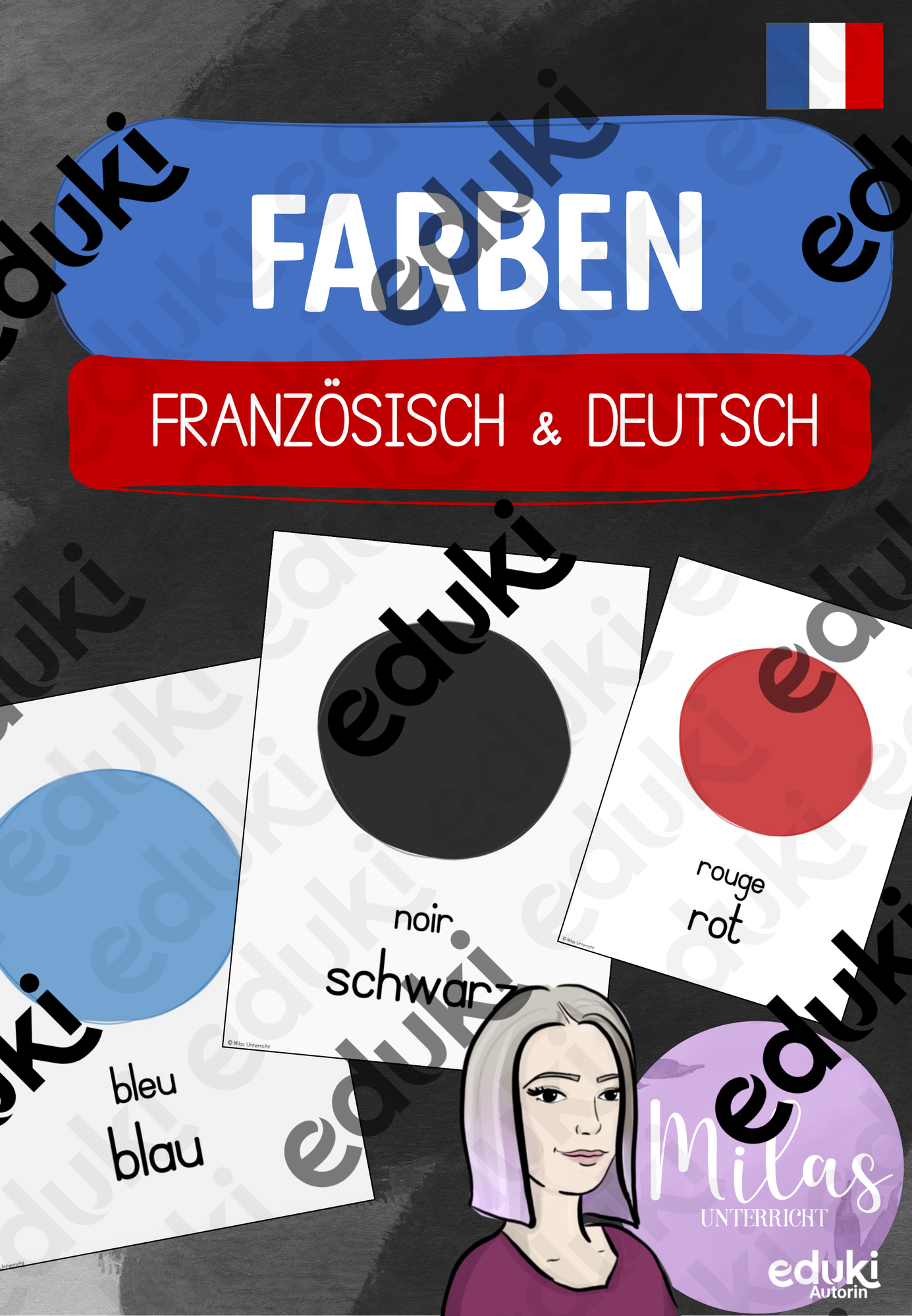 Bildkarten Farben Franz sisch Deutsch Unterrichtsmaterial In bildkarten-farben-franz-sisch-deutsch-unterrichtsmaterial-in