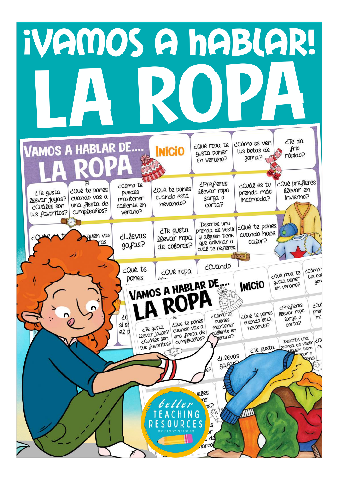 LA ROPA juego de mesa para la primaria (español como