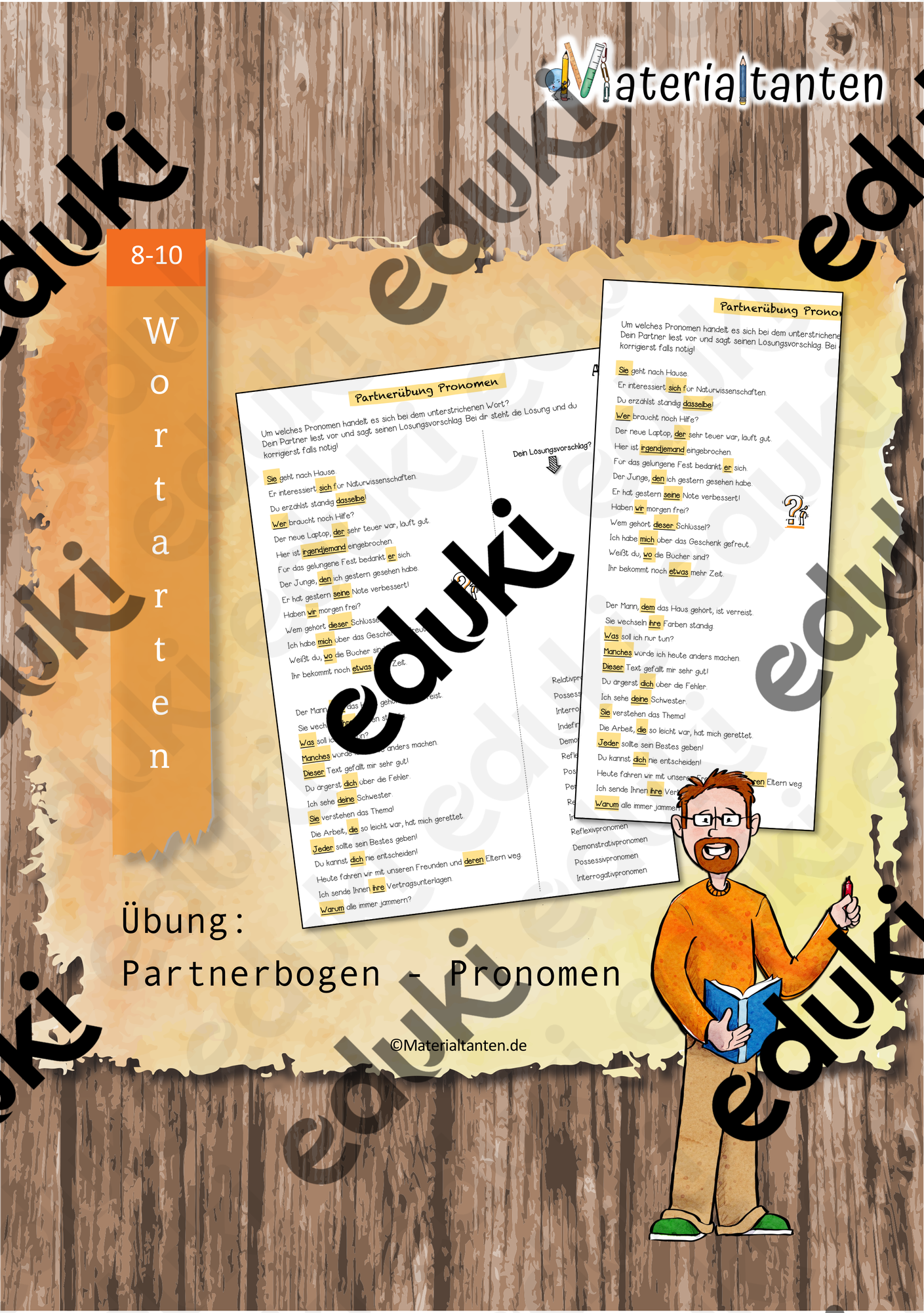 Partnerbogen Pronomen Unterrichtsmaterial Im Fach DaZ DaF partnerbogen-pronomen-unterrichtsmaterial-im-fach-daz-daf