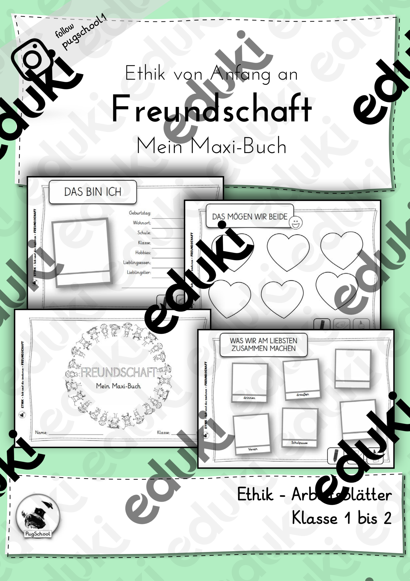 Freundschaft Maxi-Buch – Unterrichtsmaterial im Fach Ethik & Werte und ...