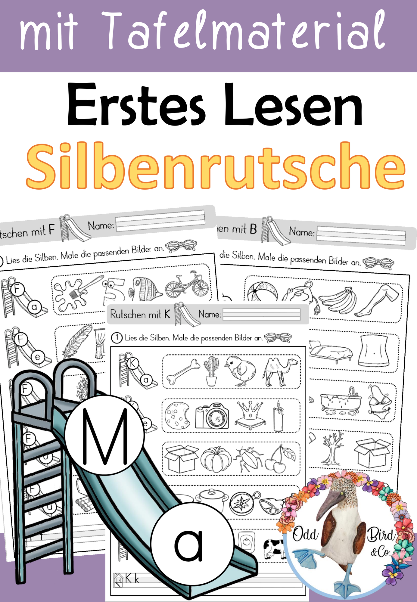 Silbenrutsche - Erstes Lesen von Silben in der 1.Klasse