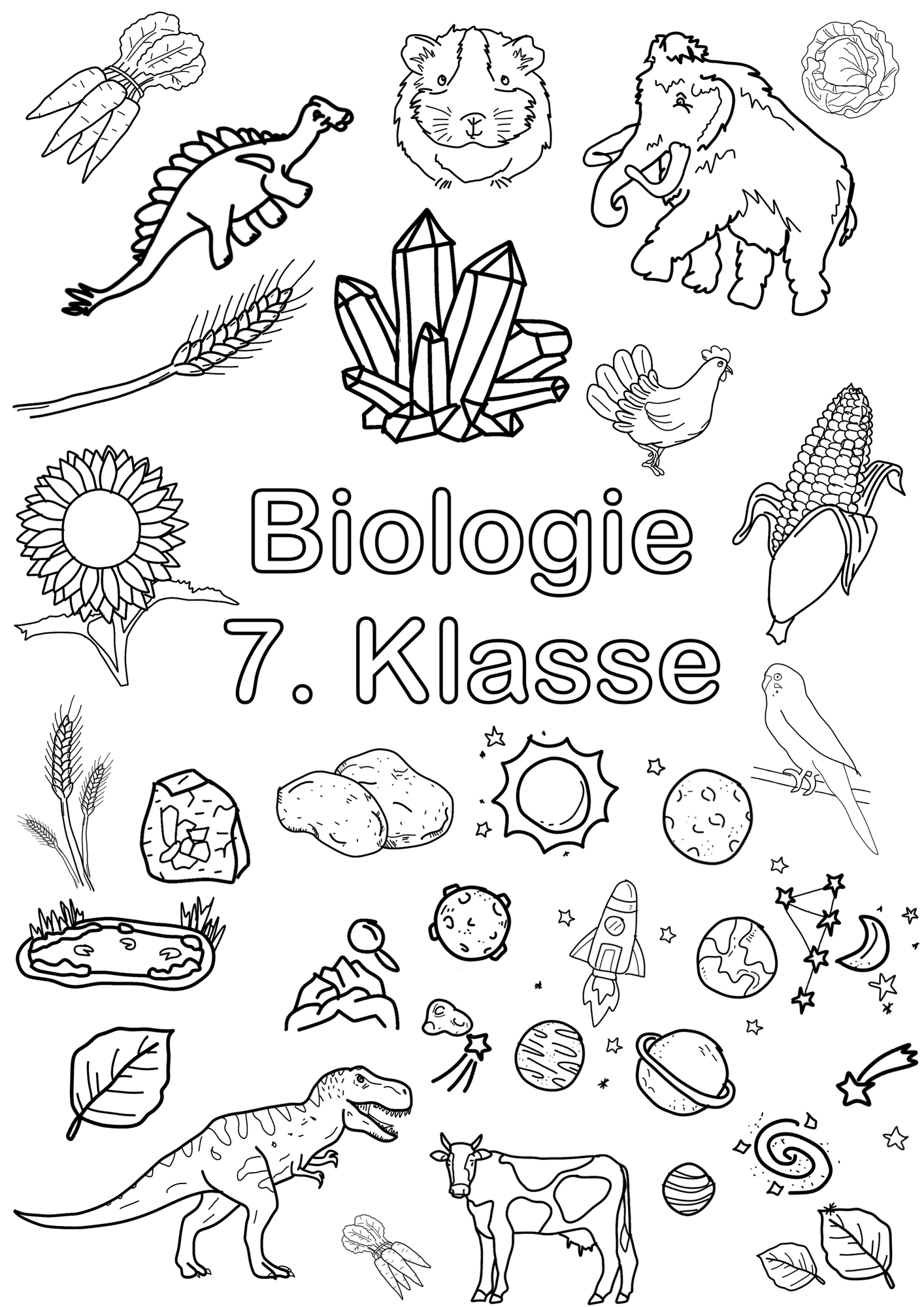 Deckblatt Biologie 7. Klasse – Unterrichtsmaterial im Fach Biologie