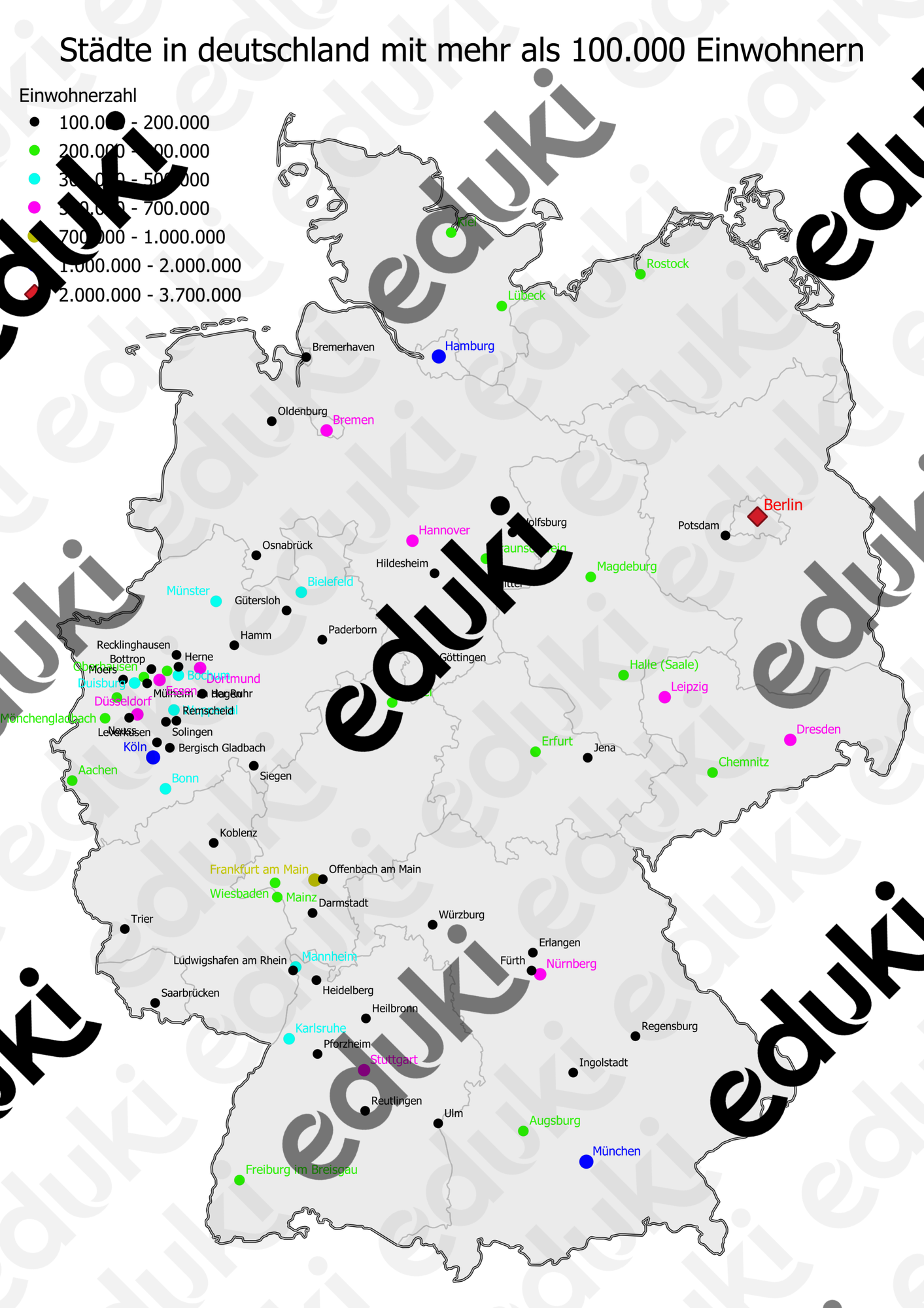 Stadte Nach Einwohnerzahl Deutschland