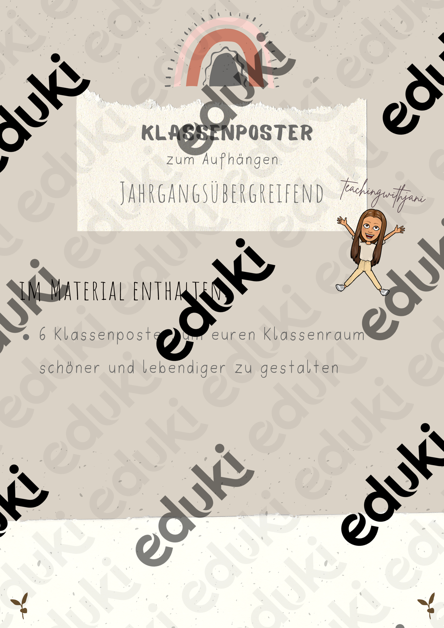 Motivierende Klassenposter für jeden Klassenraum – Unterrichtsmaterial