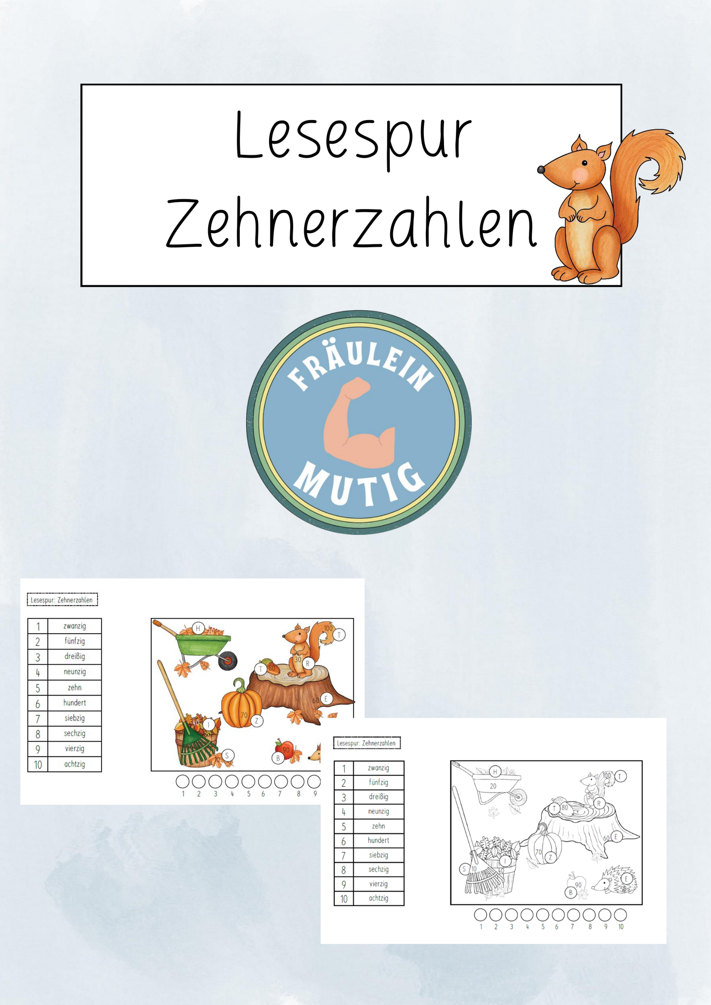 Lesespur Zehnerzahlen – Unterrichtsmaterial im Fach Mathematik