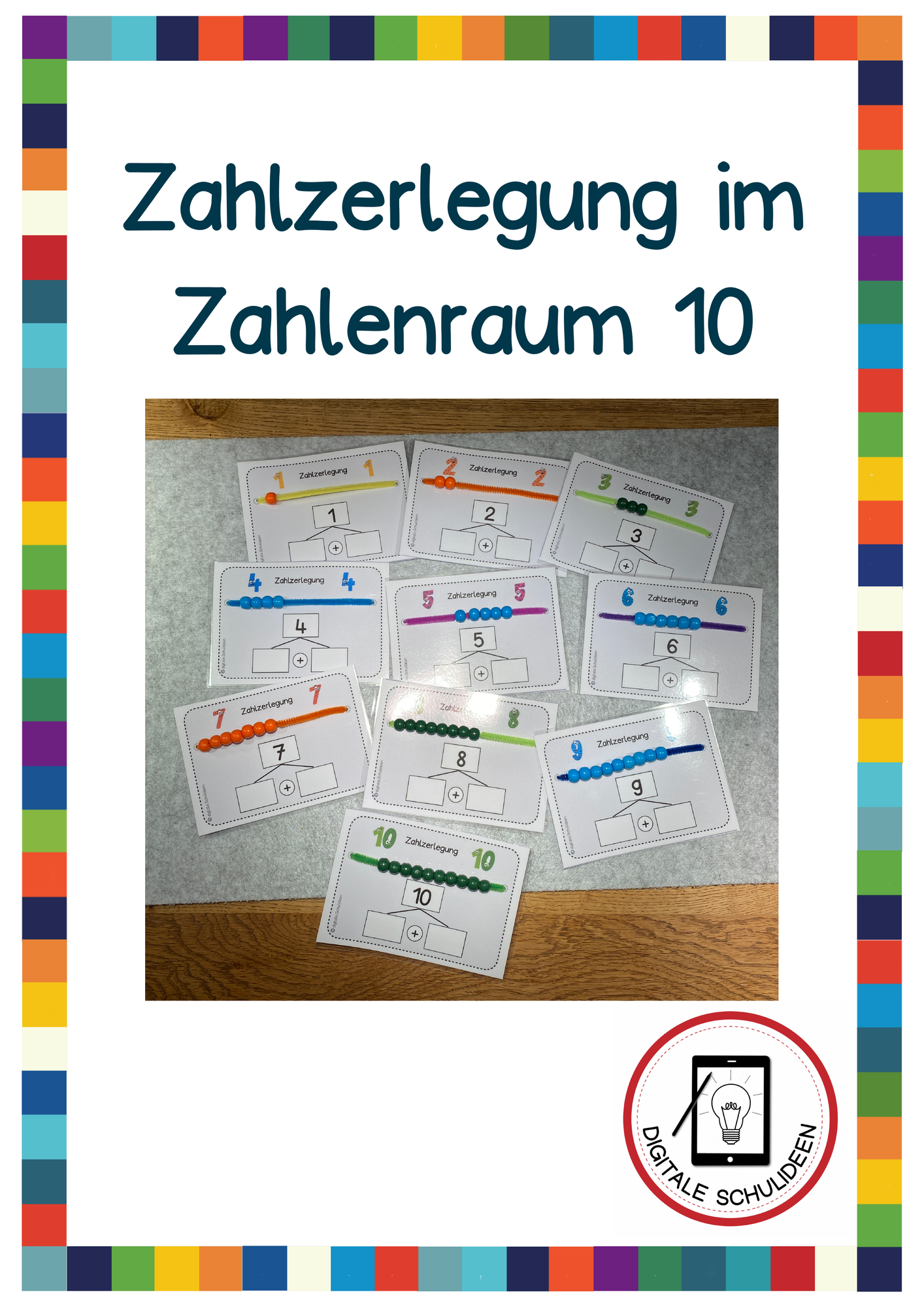 Zahlzerlegung im Zahlenraum bis 10 – Unterrichtsmaterial im Fach Mathematik
