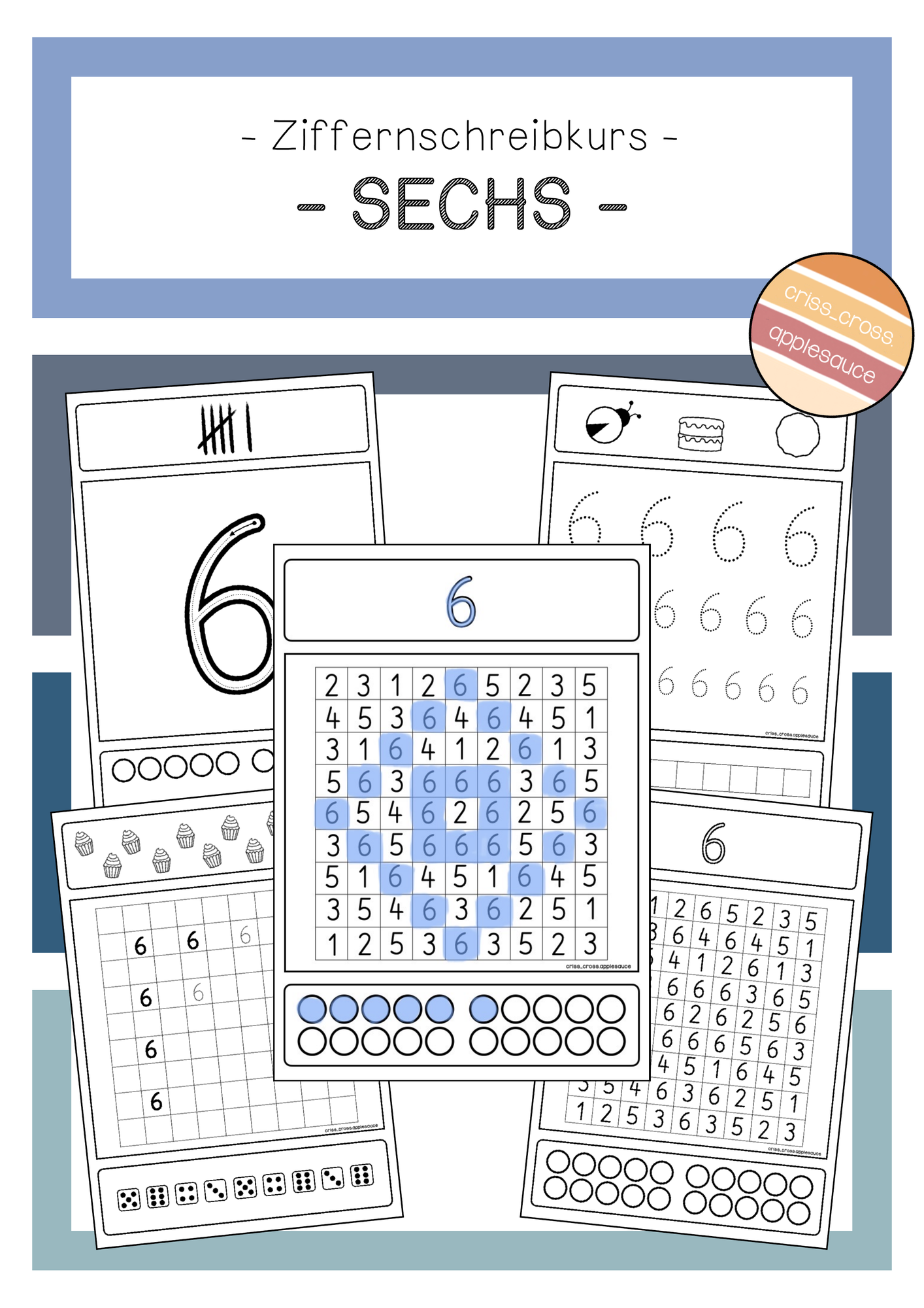 Ziffernschreibkurs - 6 – Unterrichtsmaterial im Fach Mathematik