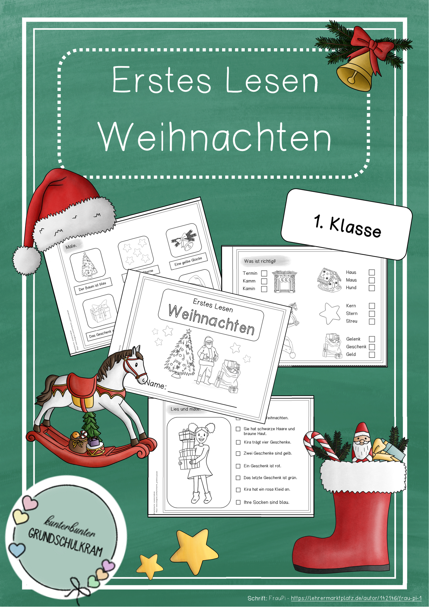 Erstes Lesen - Heft Weihnachten - 1. Klasse #edukichristmas