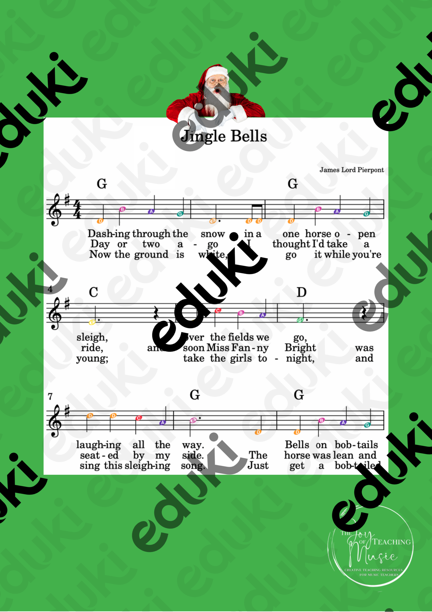 jingle bells testo inglese pdf
