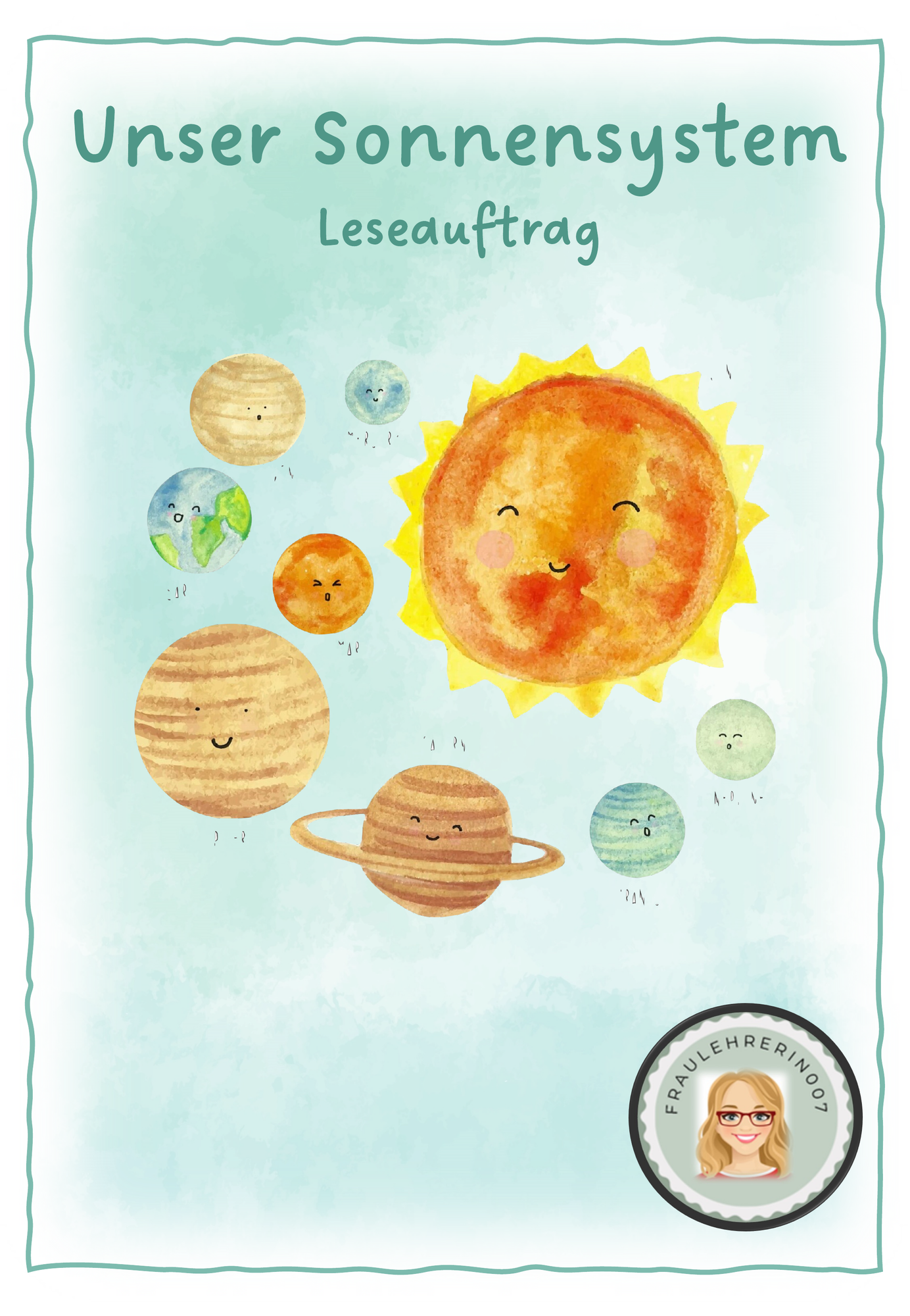 Sonnensystem Leseauftrag – Unterrichtsmaterial im Fach Sachunterricht