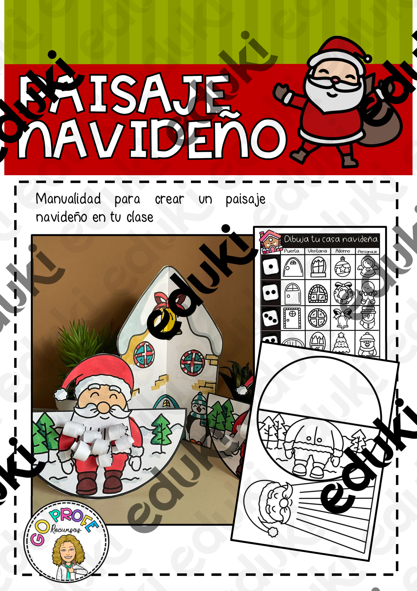 Paisaje navideño - material de la siguiente asignatura Educación ...