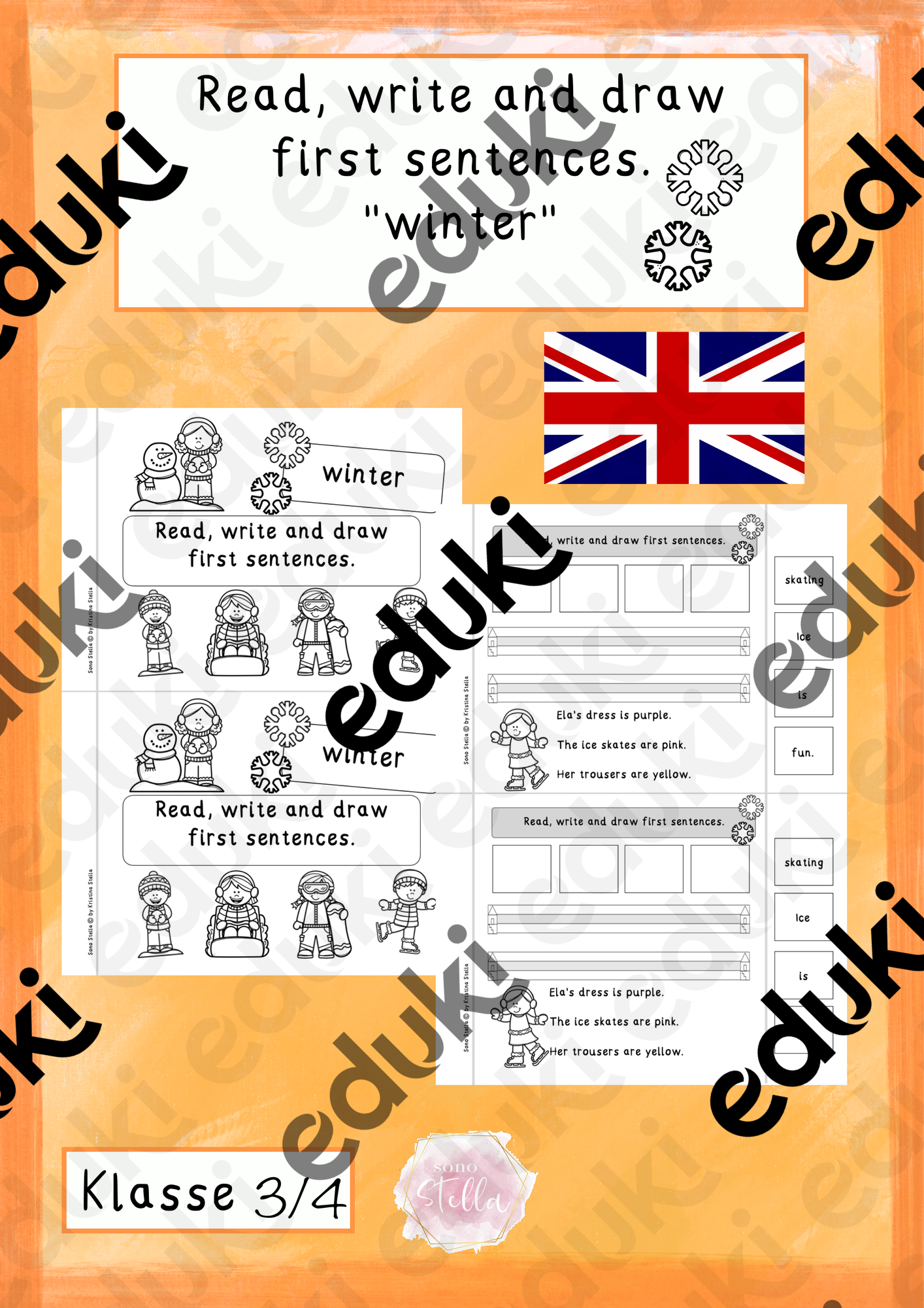 Read, write and draw first sentences 