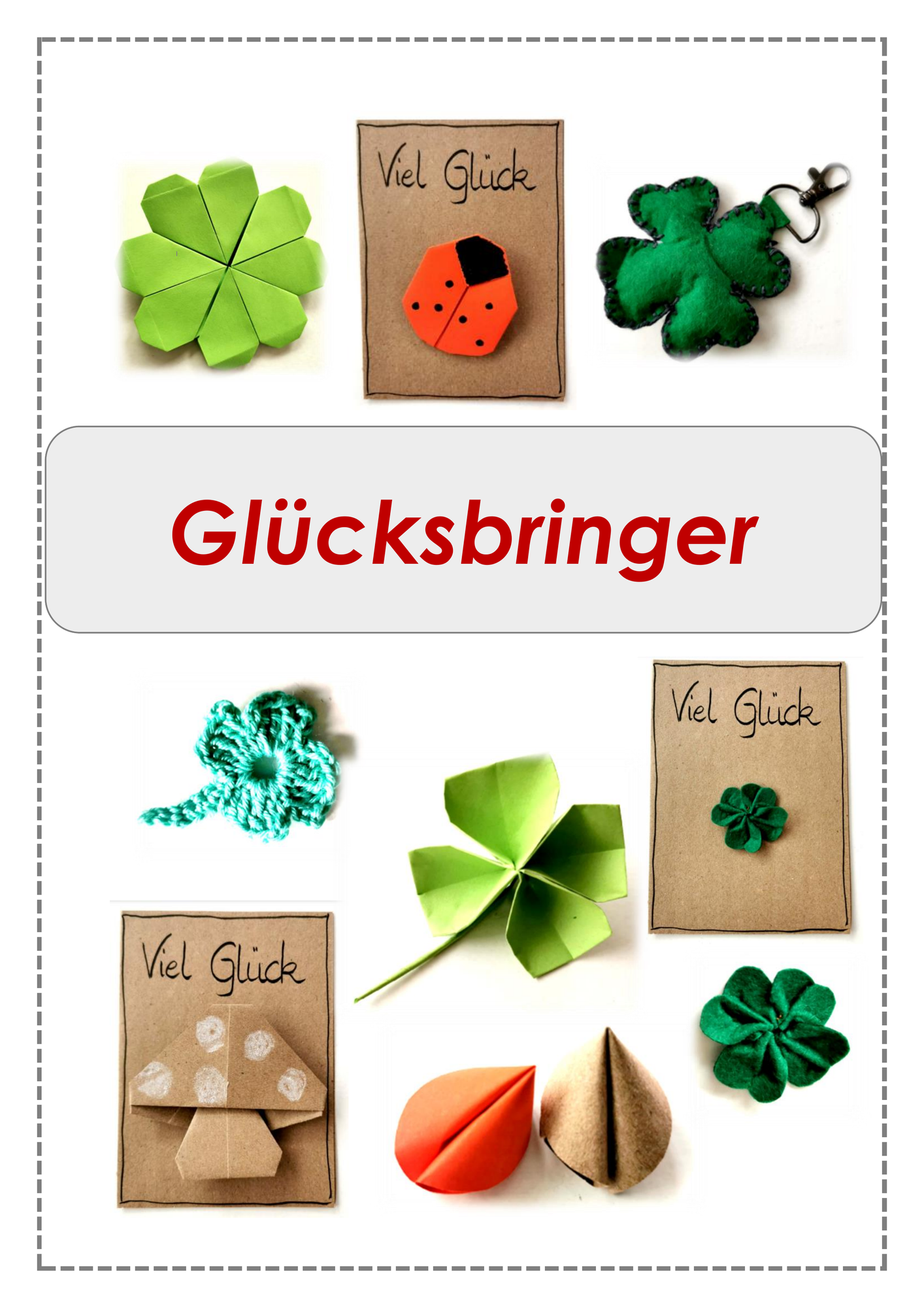 Materialpaket Glücksbringer Glücksunterricht - WG Kunst