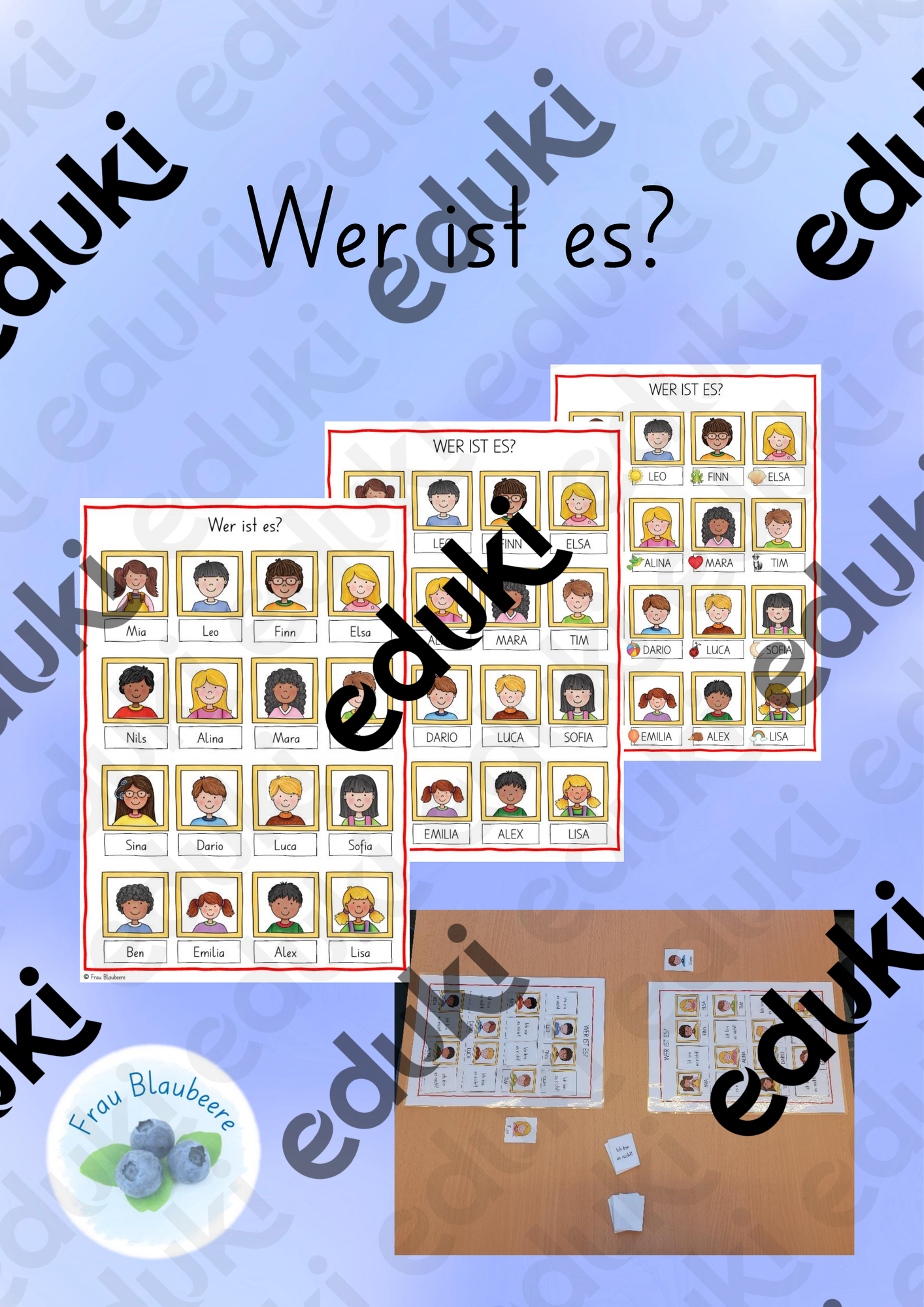 spiel mit r Spiel "Wer ist es?" – Unterrichtsmaterial im Fach Deutsch