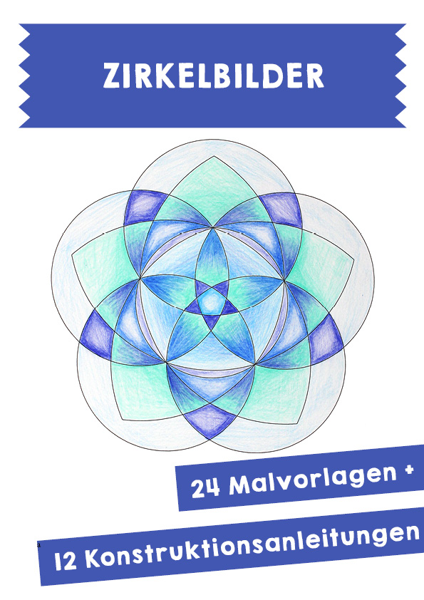  Foto zu Zirkelbilder - Anleitungen & Malvorlagen – Unterrichtsmaterial im Fach 
