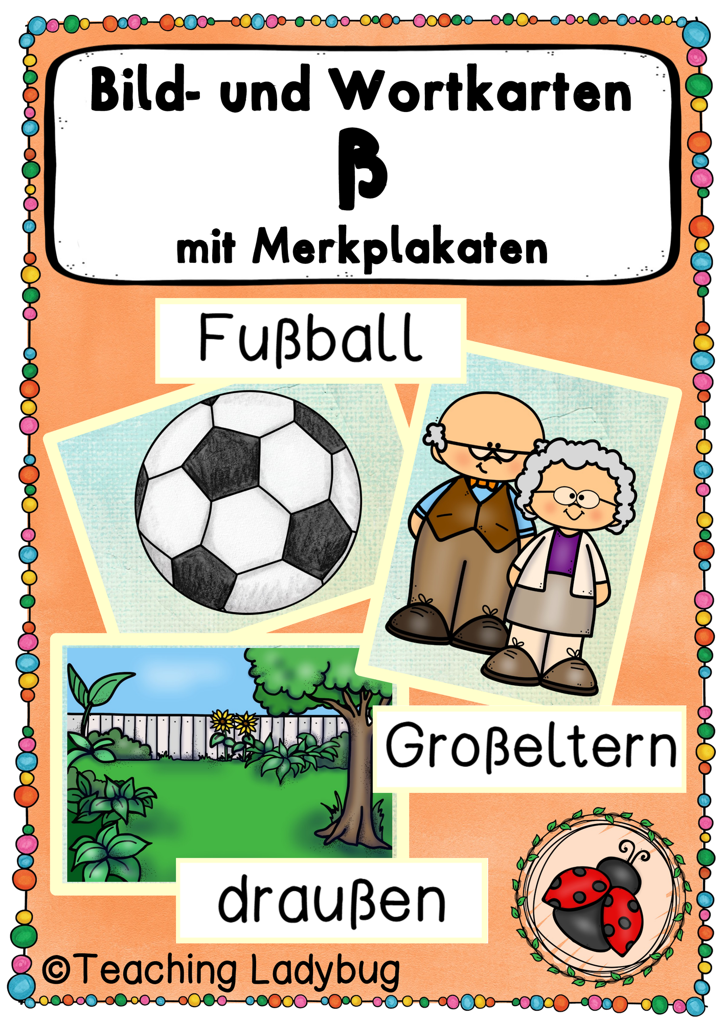 Tafelmaterial - Wörter mit ß (28 Bild- und Wortkarten ...
