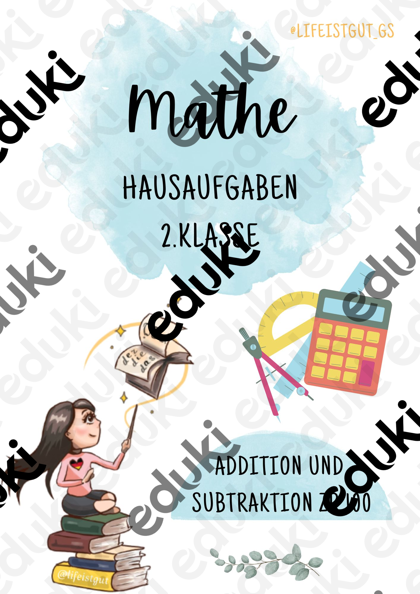 MATHEHAUSAUFGABEN: Addition und Subtraktion - 2.Klasse - 5 Tage