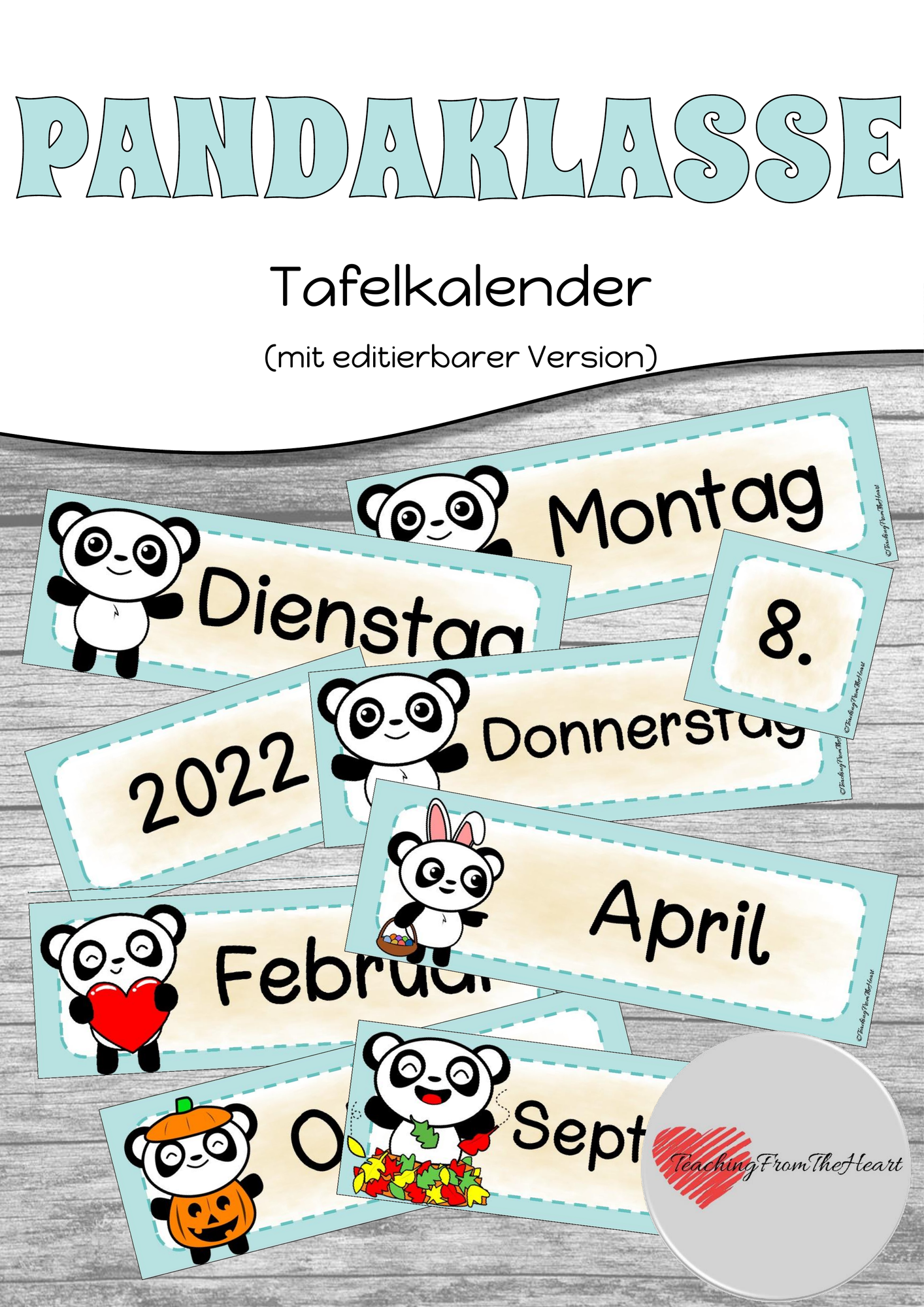 Pandaklasse - Tafelkalender – Unterrichtsmaterial im Fach ...