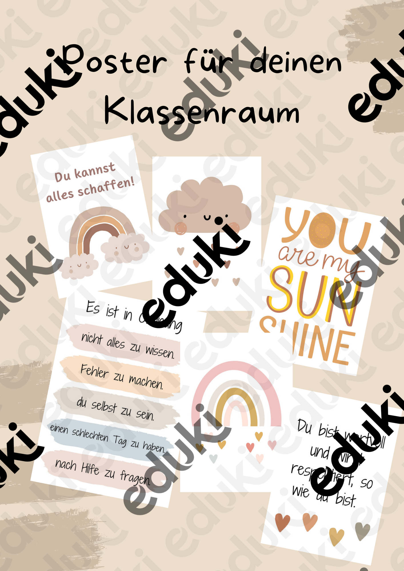 Poster für deinen Klassenraum – Unterrichtsmaterial im Fach