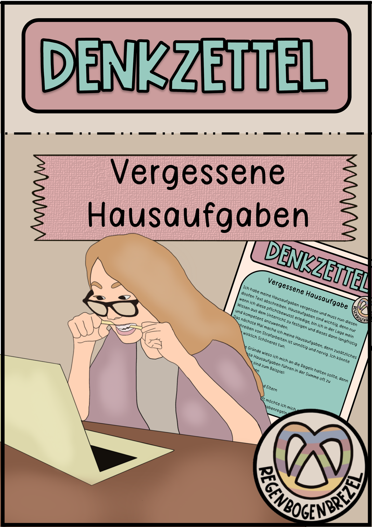 Denkzettel Vergessene Hausaufgaben Hausaufgabentext denkzettel-vergessene-hausaufgaben-hausaufgabentext