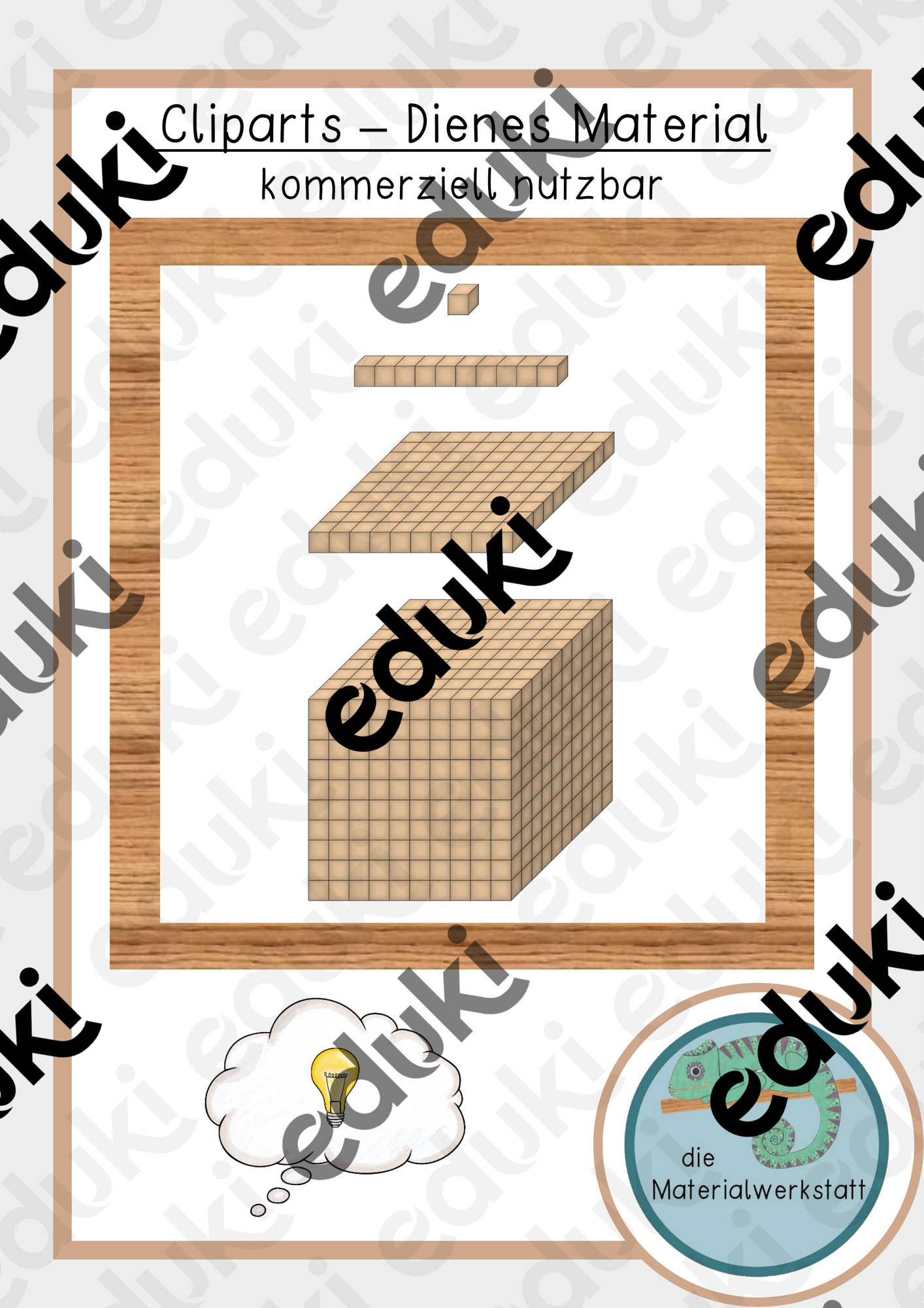 Cliparts - Dienes Material (kommerziell nutzbar) – Unterrichtsmaterial