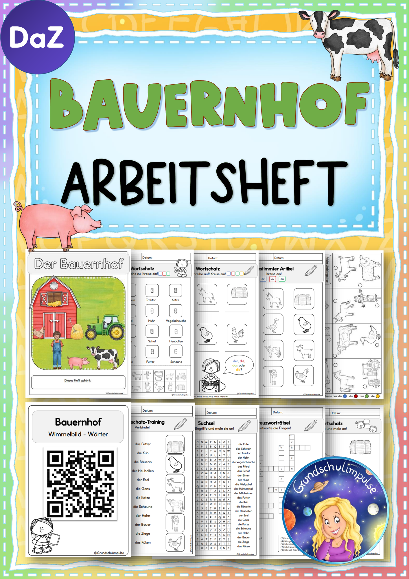 BAUERNHOF Arbeitsheft DaZ DaF Unterrichtsmaterial Im Fach DaZ DaF BAUERNHOF Arbeitsheft DaZ DaF Unterrichtsmaterial Im Fach DaZ DaF