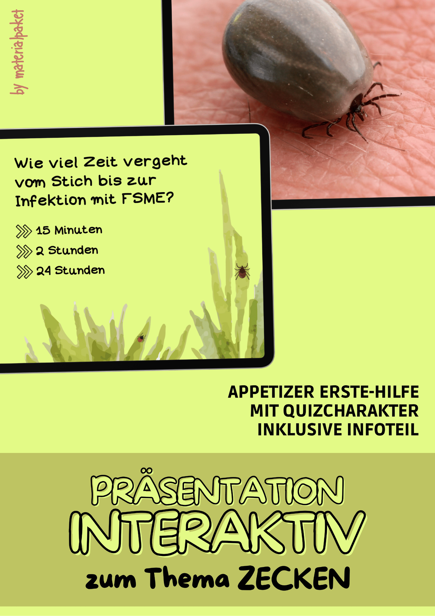 Interaktive Präsentation: Vorsicht Zecken! (Erste Hilfe
