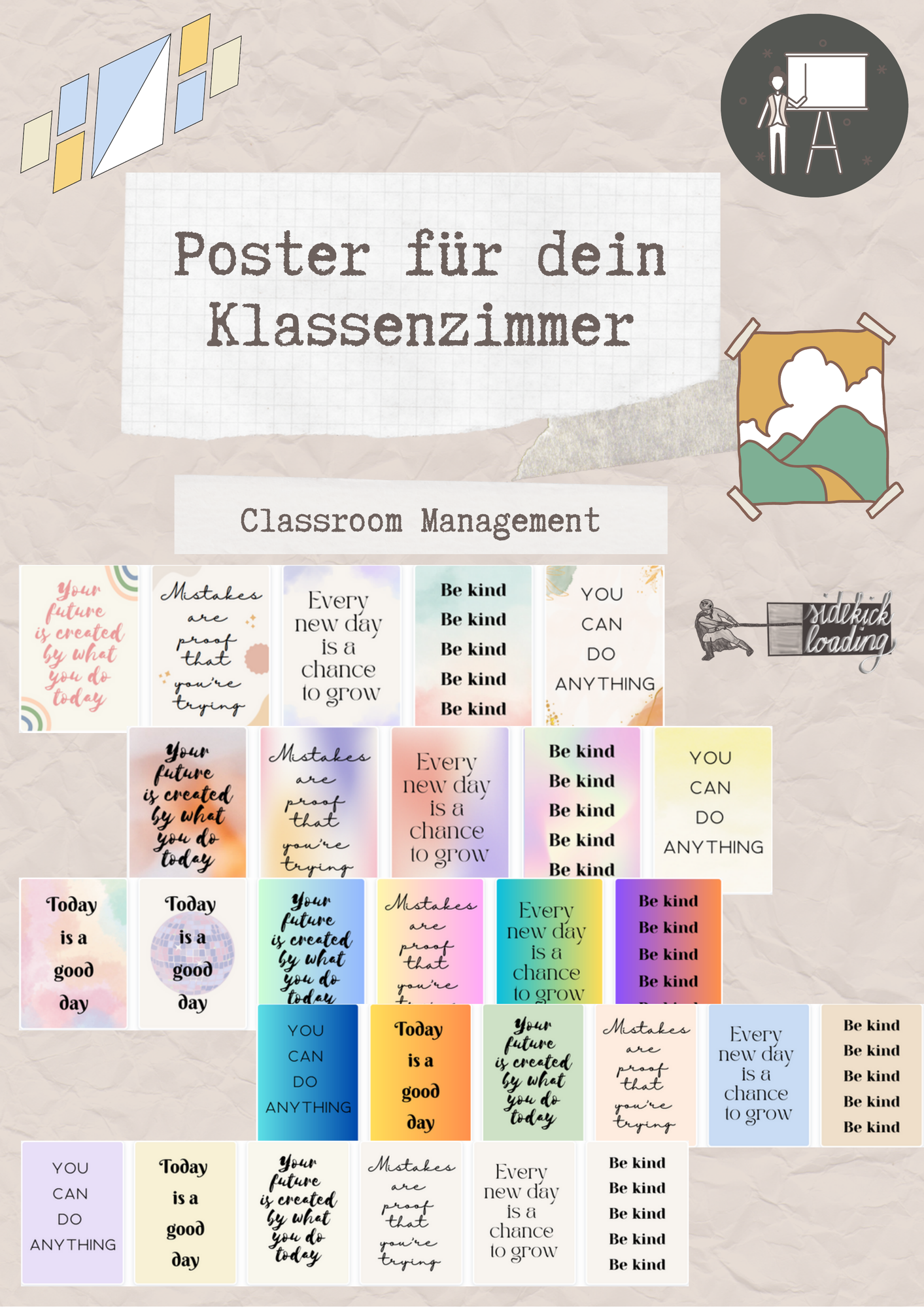 Poster für dein Klassenzimmer – Unterrichtsmaterial im Fach