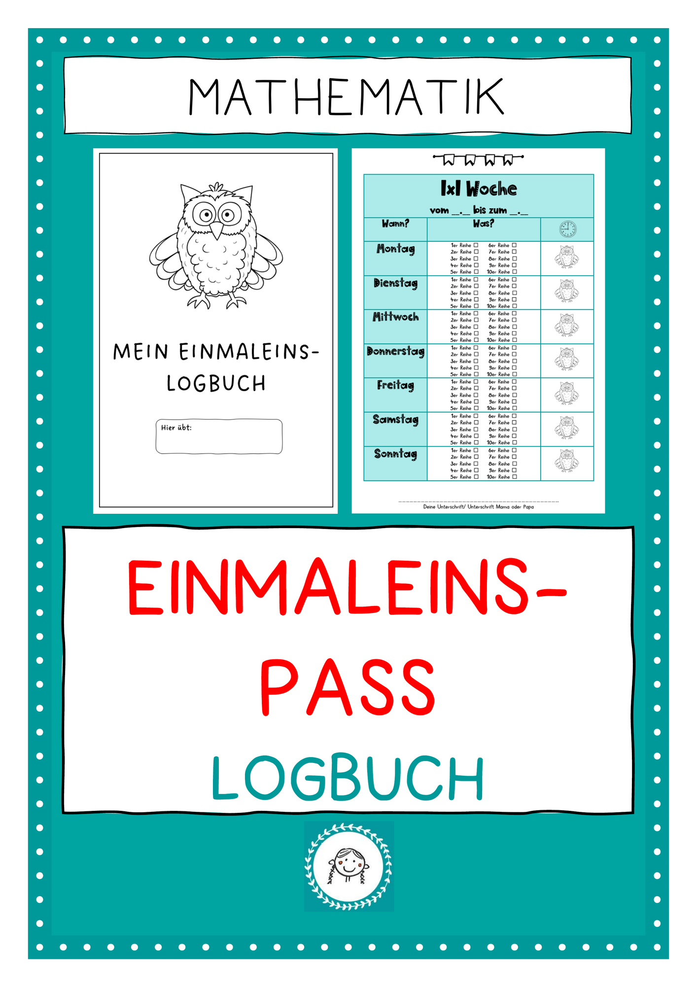 Einmaleins- Pass – Unterrichtsmaterial im Fach Mathematik