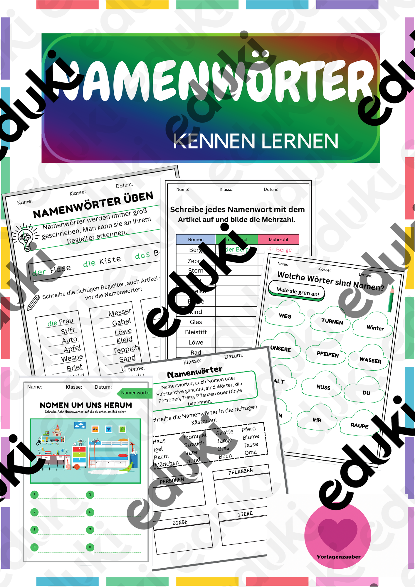kennen lernen spiel Namenwörter kennen lernen – Unterrichtsmaterial im Fach Deutsch