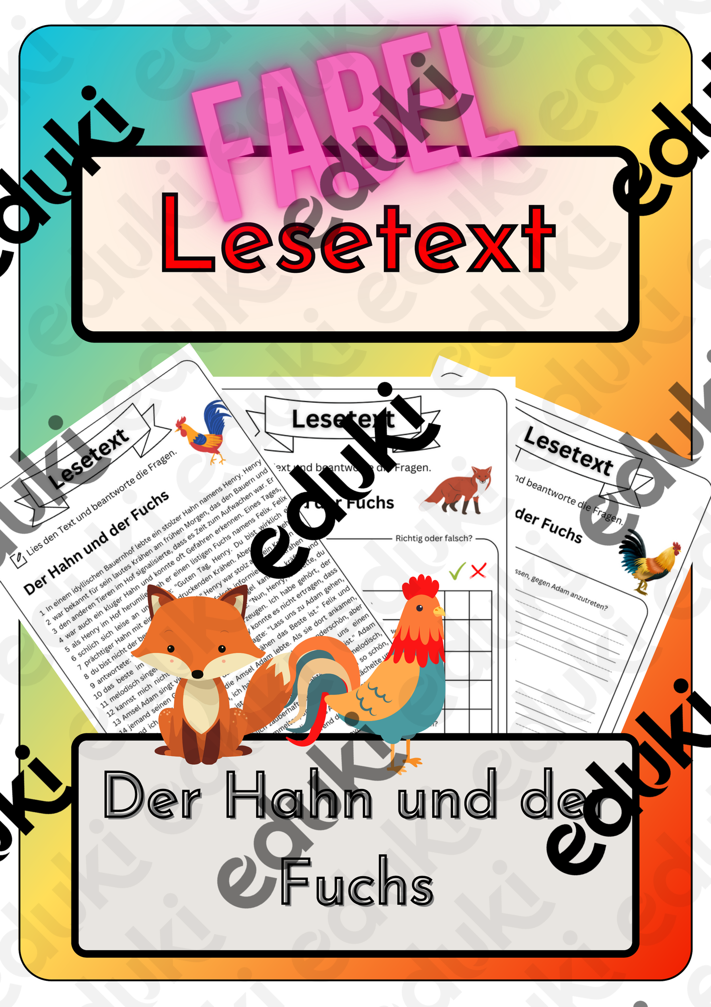 fabel-leseverst-ndnis-der-hahn-und-der-fuchs-l-sungen
