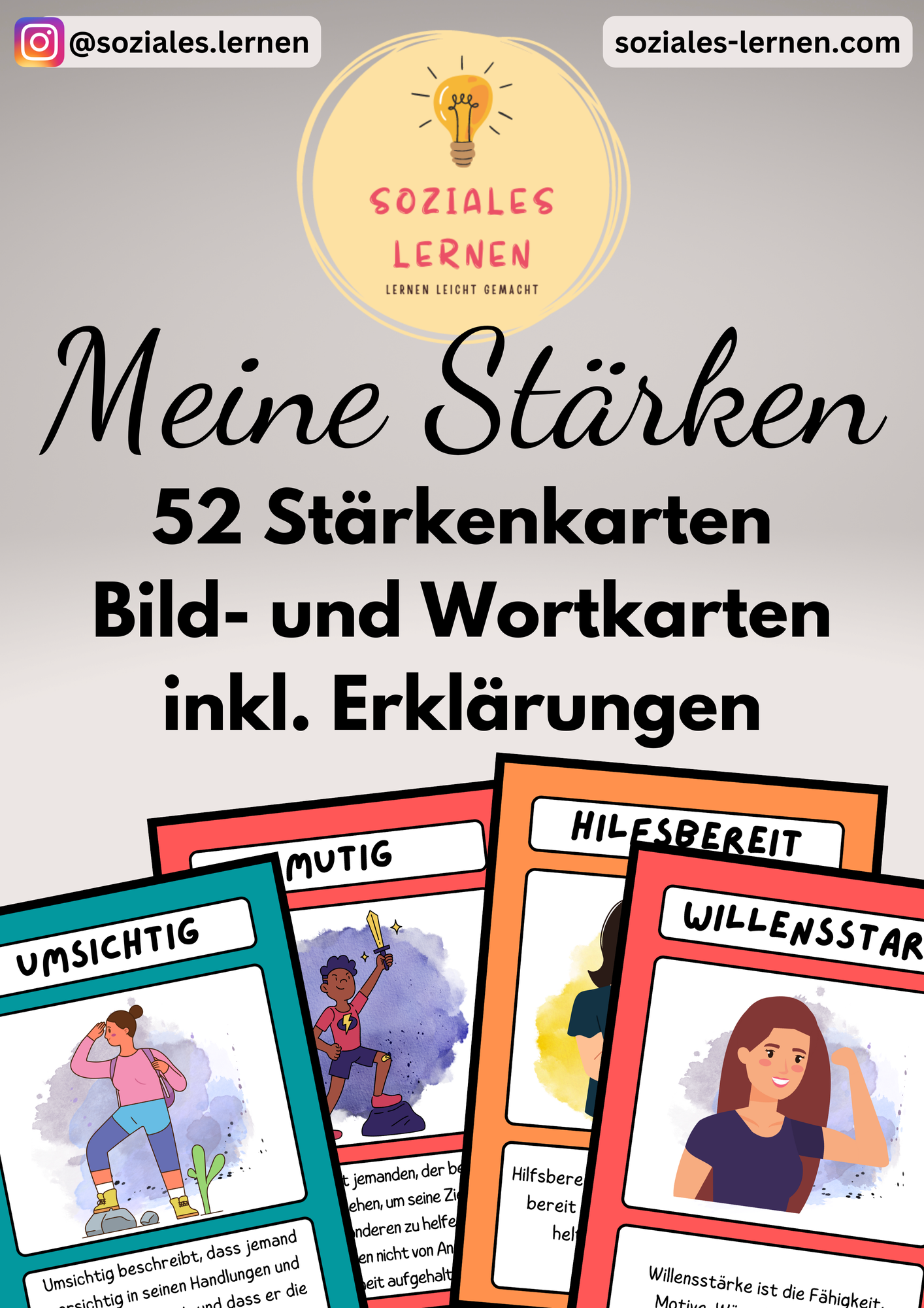 Meine St rken 52 Bildkarten Mit Erkl rung F r Kinder Und Jugendliche Meine St rken 52 Bildkarten Mit Erkl rung F r Kinder Und Jugendliche