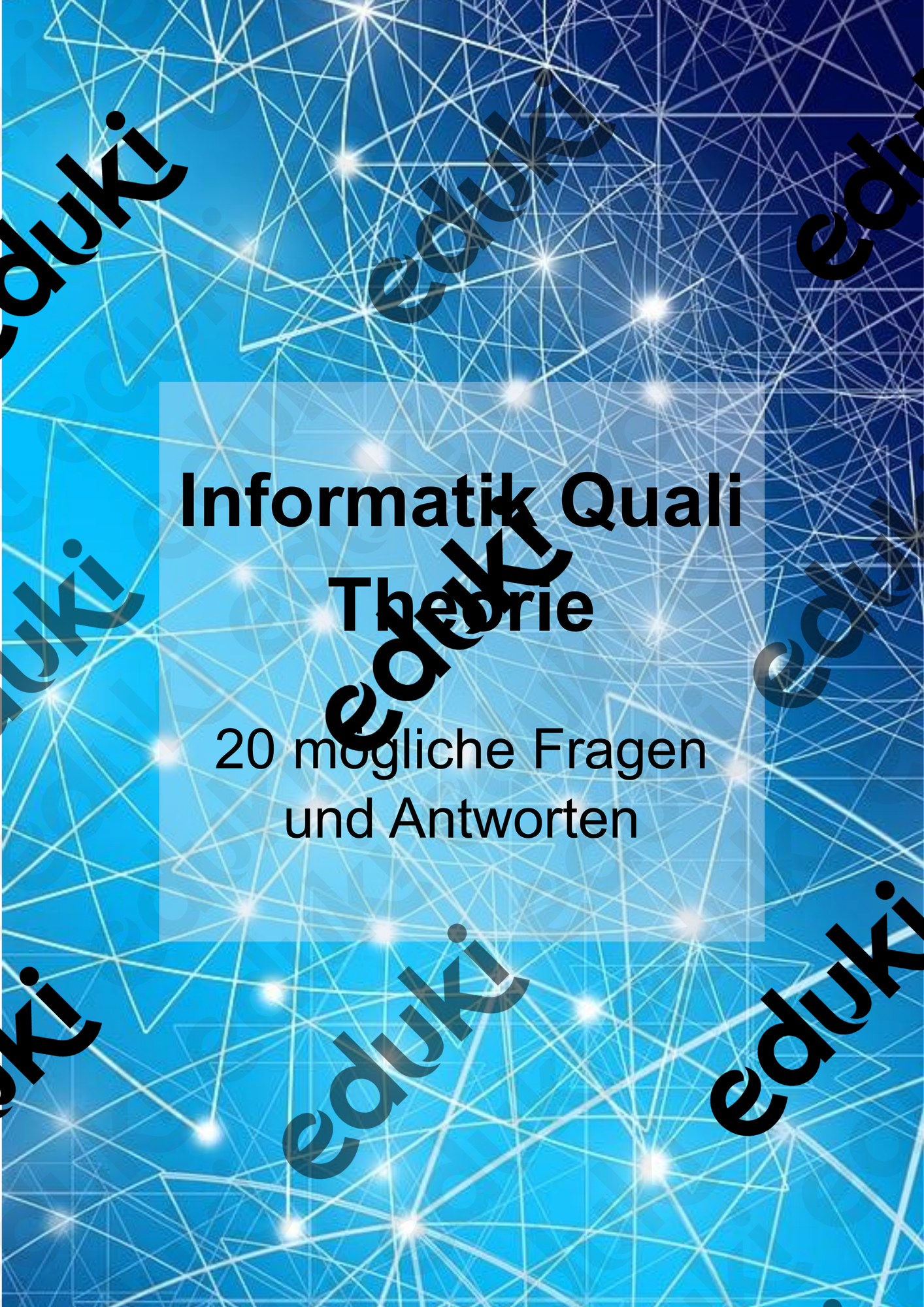 Informatik Quali Theorie Fragen und Antworten 2 – Unterrichtsmaterial ...
