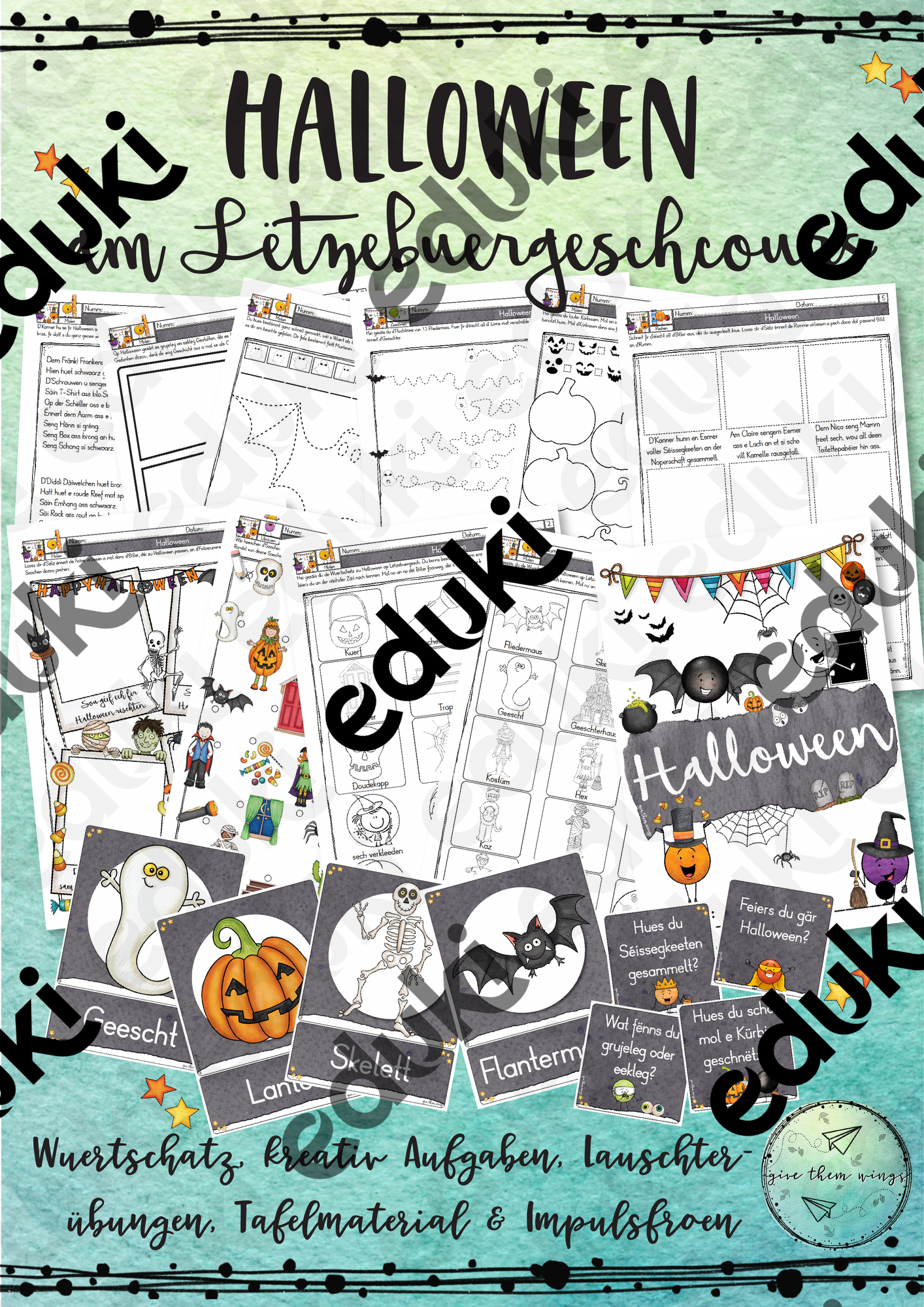 Halloween fir de Lëtzebuergeschcours – Unterrichtsmaterial im Fach ...