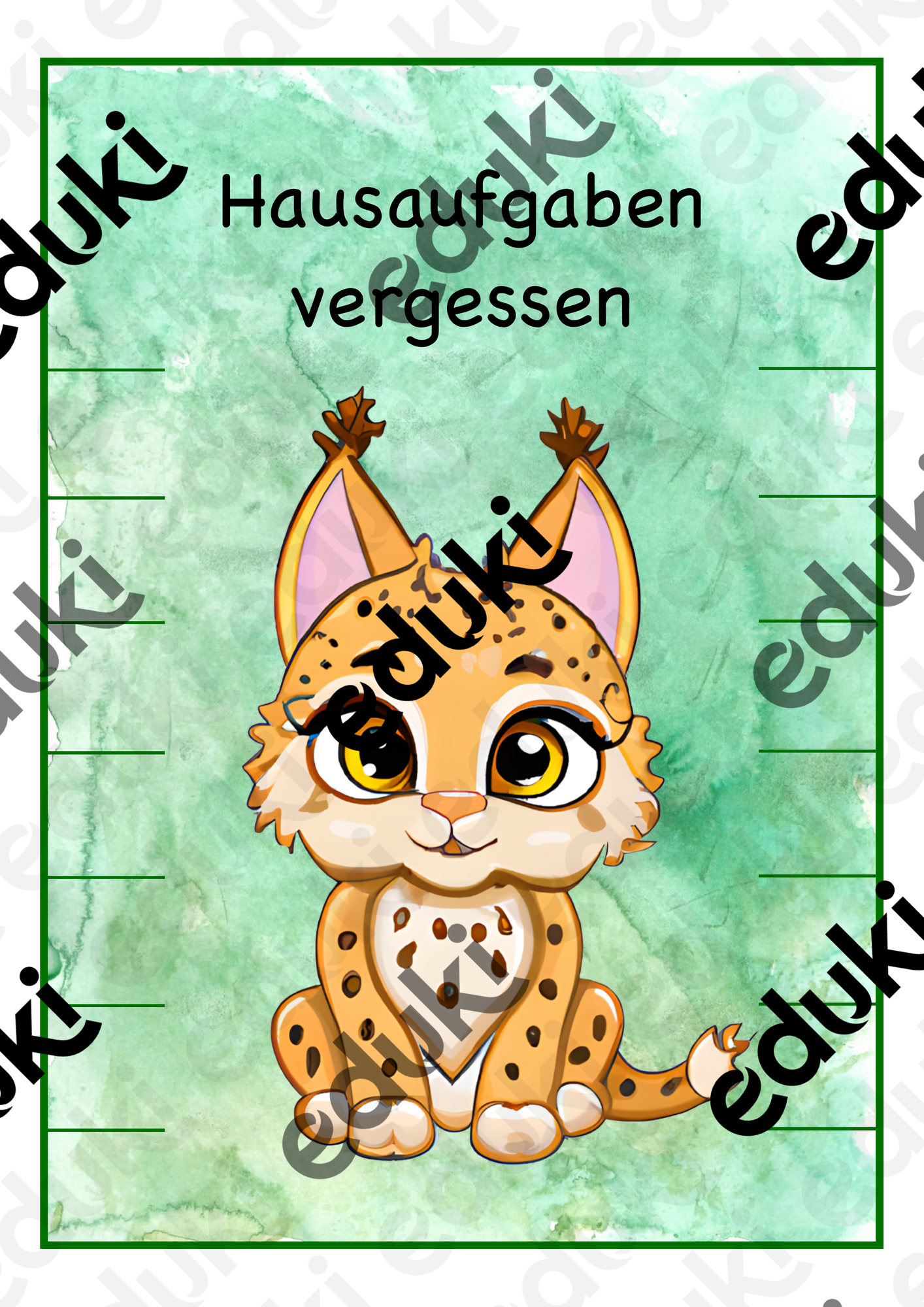 hausaufgaben-vergessen-klammerkarte-unterrichtsmaterial-im-fach