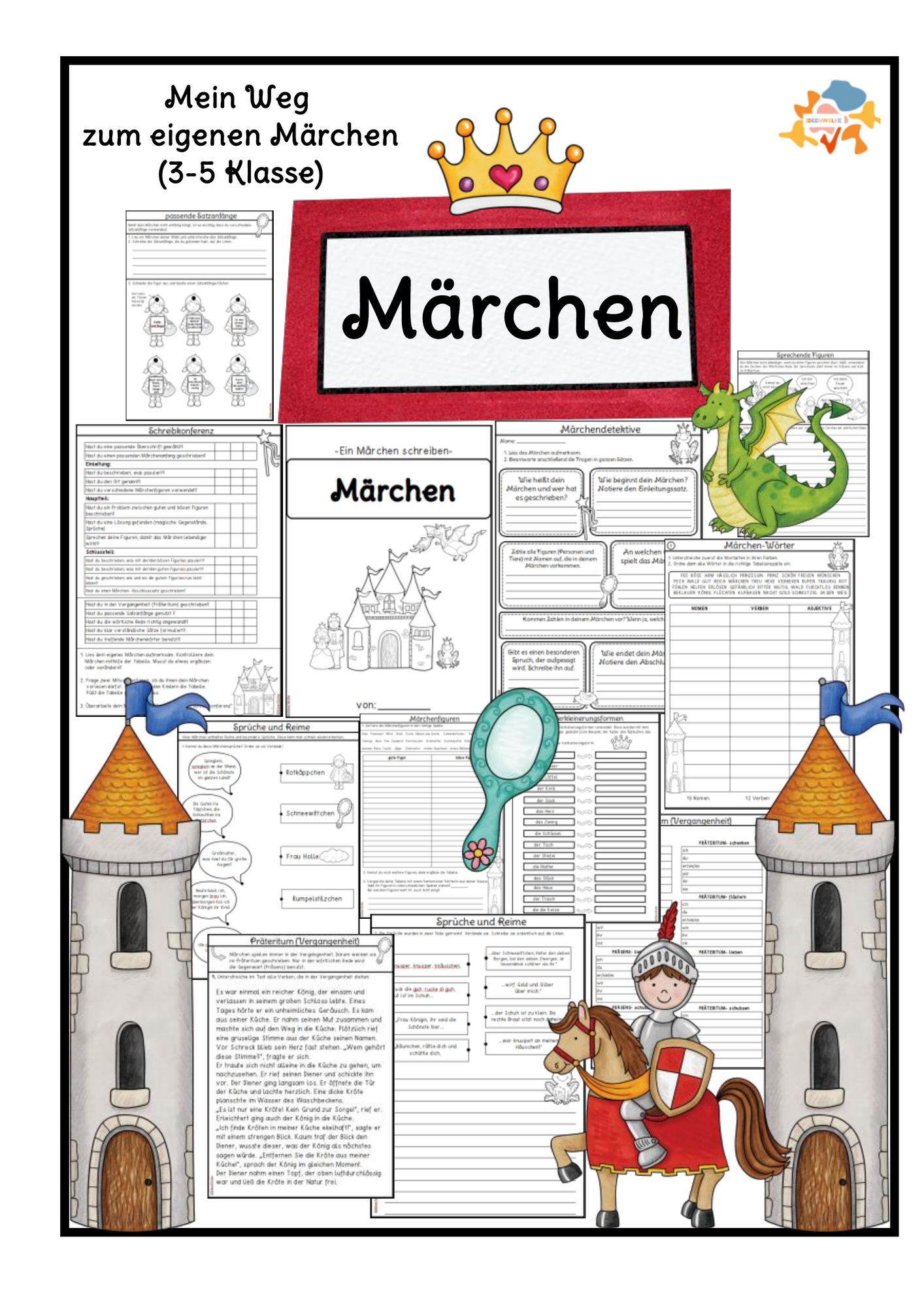 Märchen- Arbeitsheft – Unterrichtsmaterial im Fach Deutsch