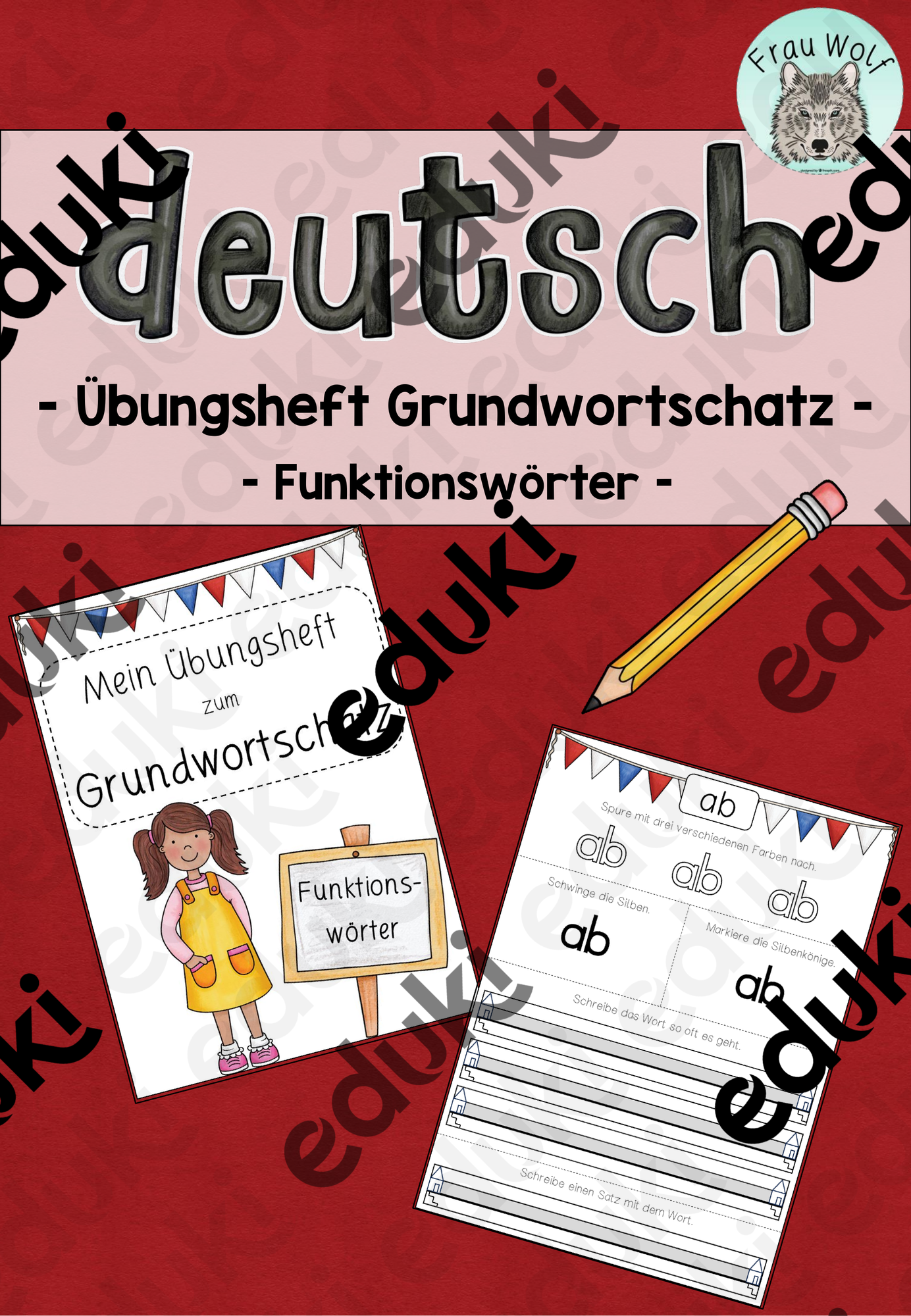 Grundwortschatz S-H Übungsheft - Funktionswörter – Unterrichtsmaterial