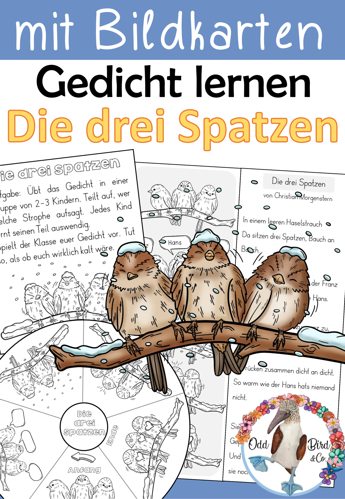 gedicht von den drei spatzen