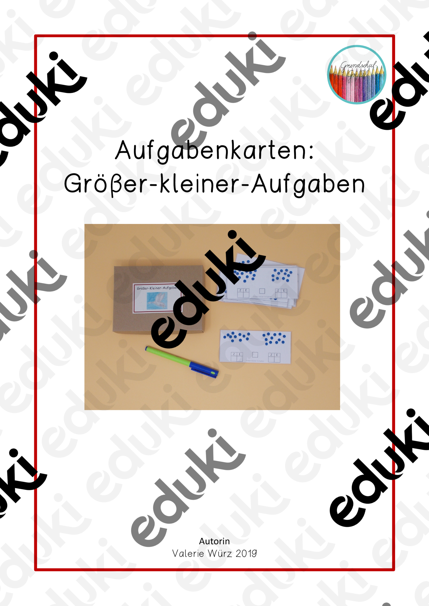 Aufgabenkarten: Größer-kleiner-Aufgaben im Zahlenraum bis 20