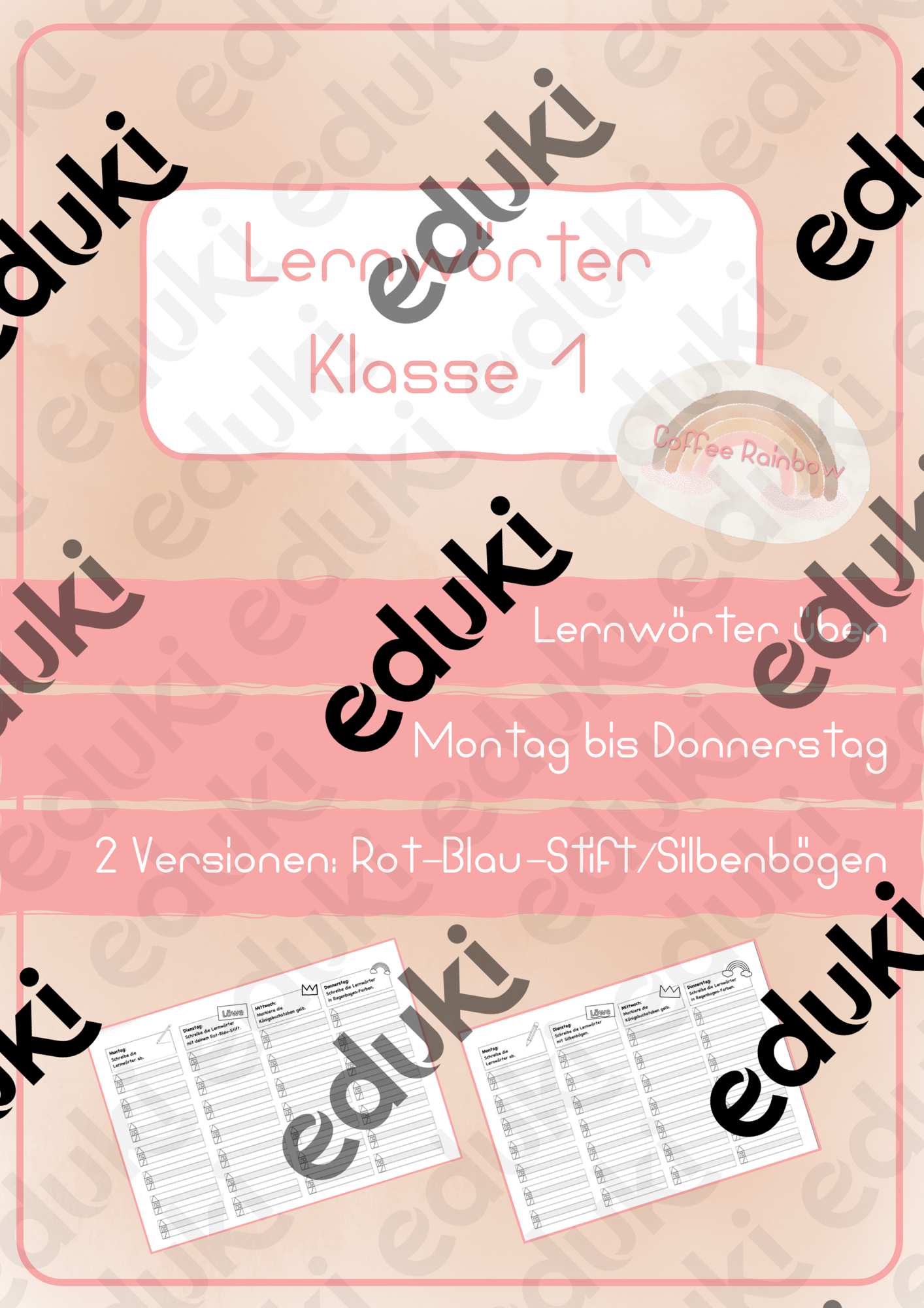Lernwörter Klasse 1 – Unterrichtsmaterial im Fach Deutsch