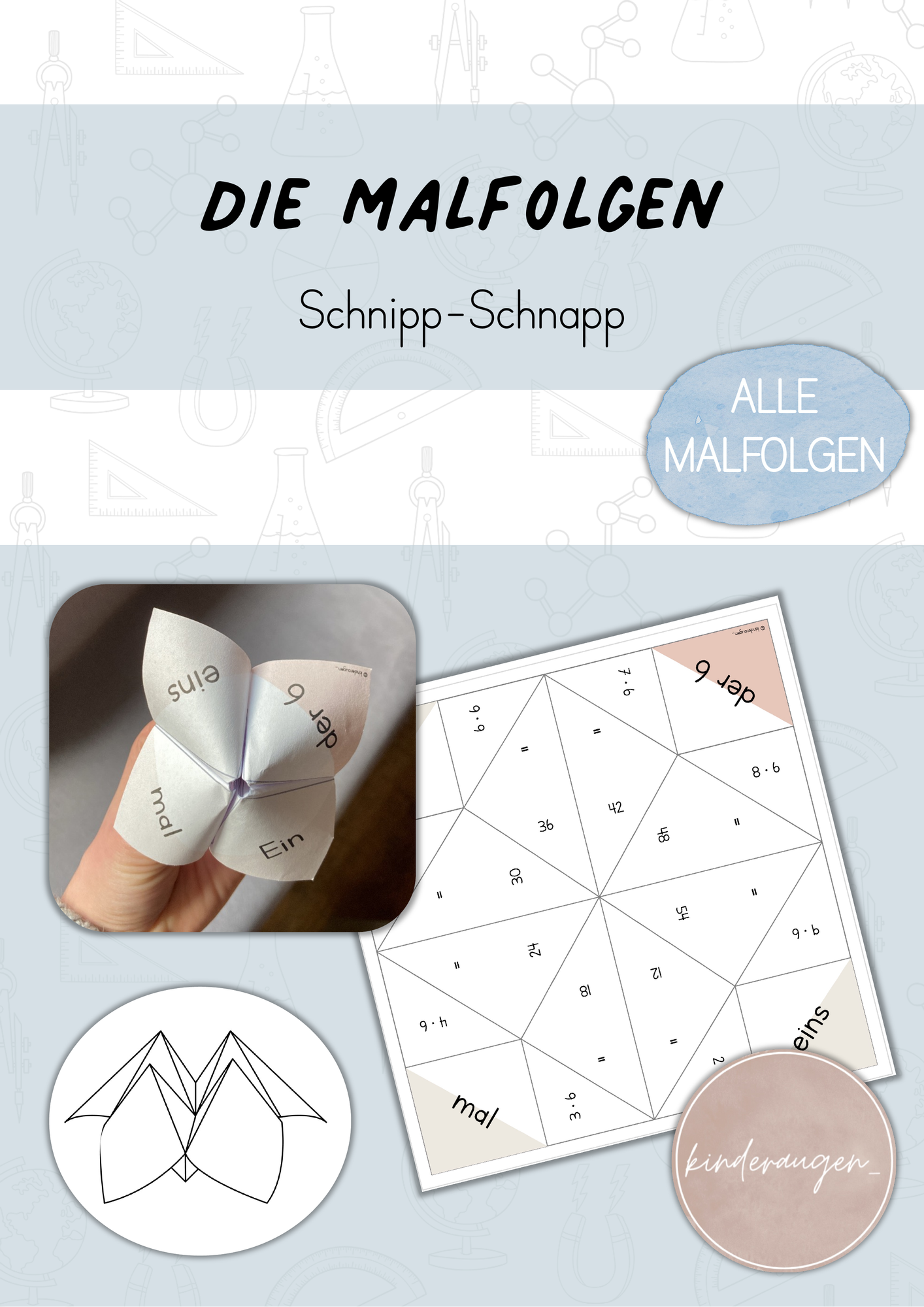 Einmaleins / Malfolgen: Schnipp-Schnapp Lernspiel (Multiplikation