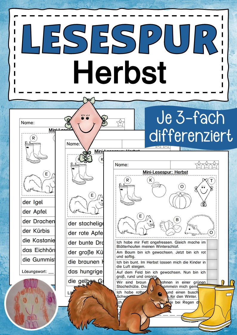 Lesespur Herbst – Unterrichtsmaterial in den Fächern Deutsch