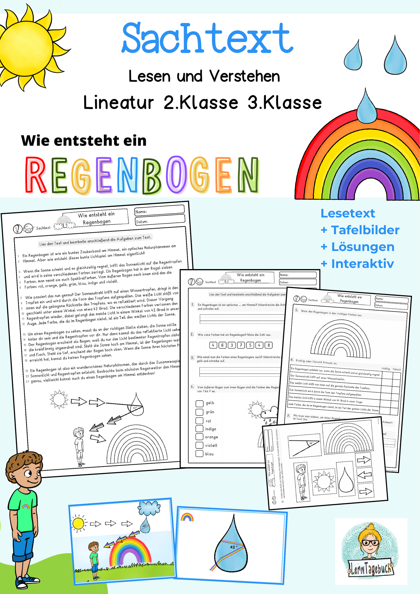Erster Sachtext: Lesen und verstehen, Lesetext 2.Klasse, 3.Klasse Wie ...