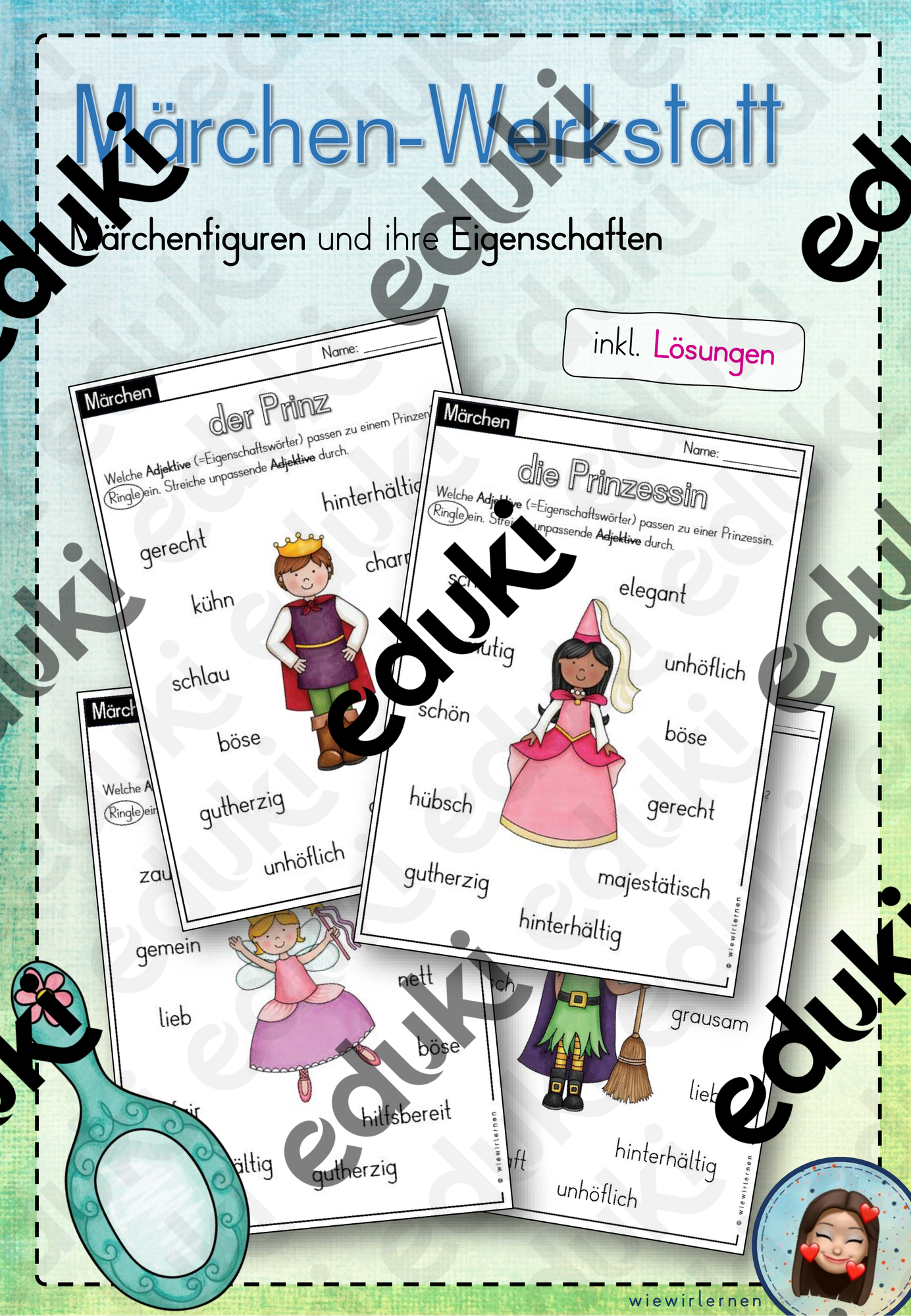 Märchen Werkstatt - Märchenfiguren Eigenschaften – Unterrichtsmaterial